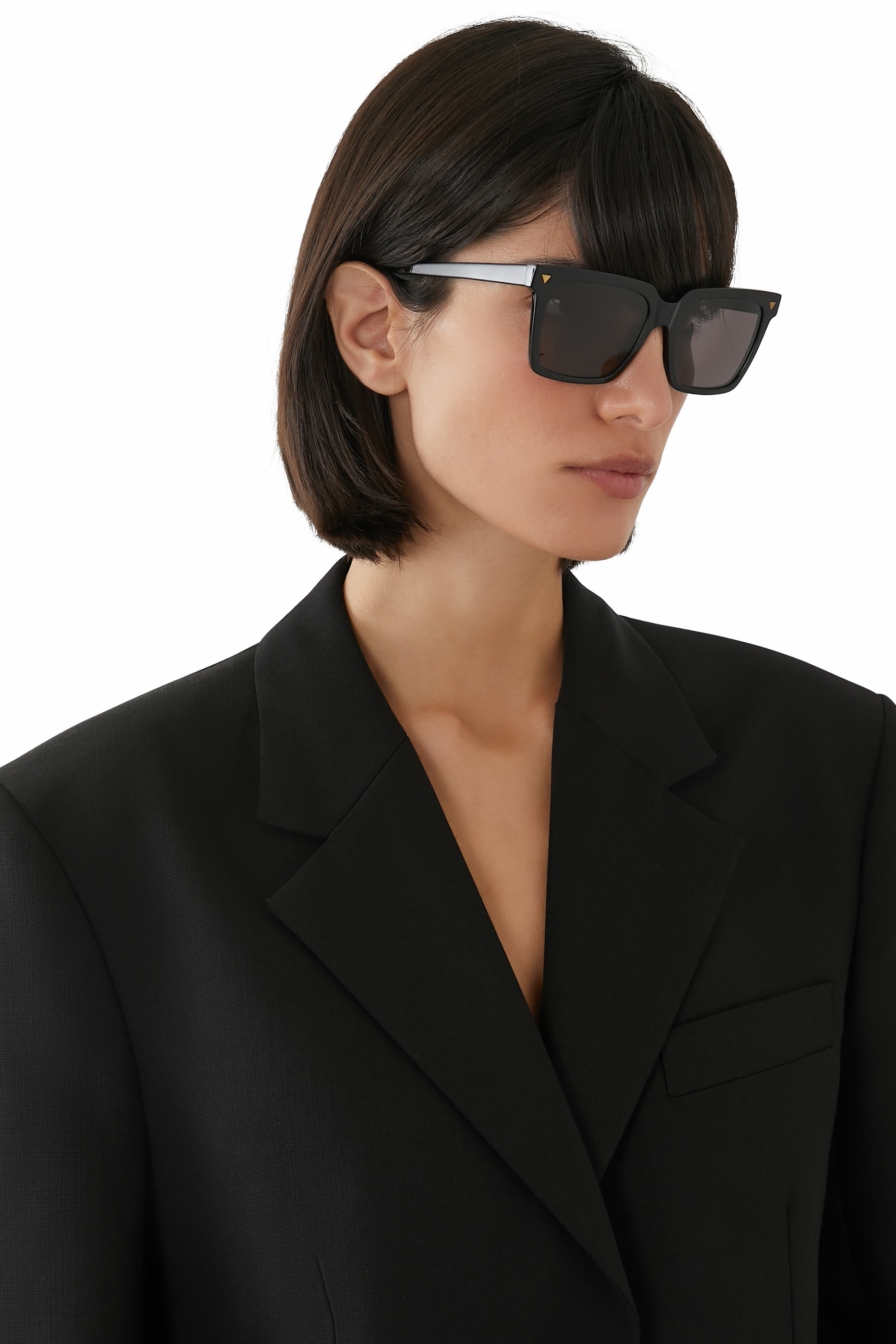 نظارة شمسية سوفت بإطار مربع أسيتات معاد تدويره