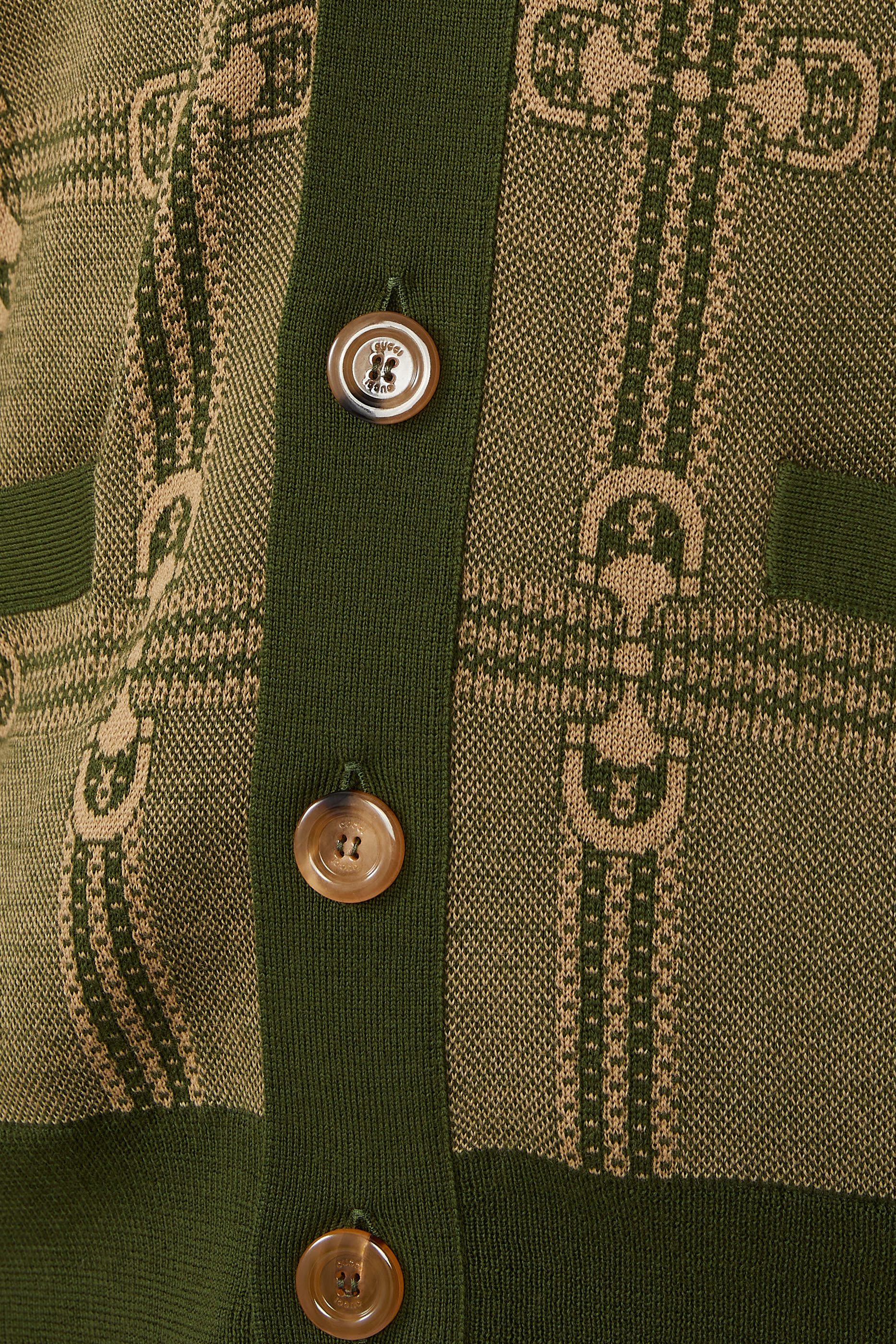 كارديجان منسوج بنقشة لجام حصان