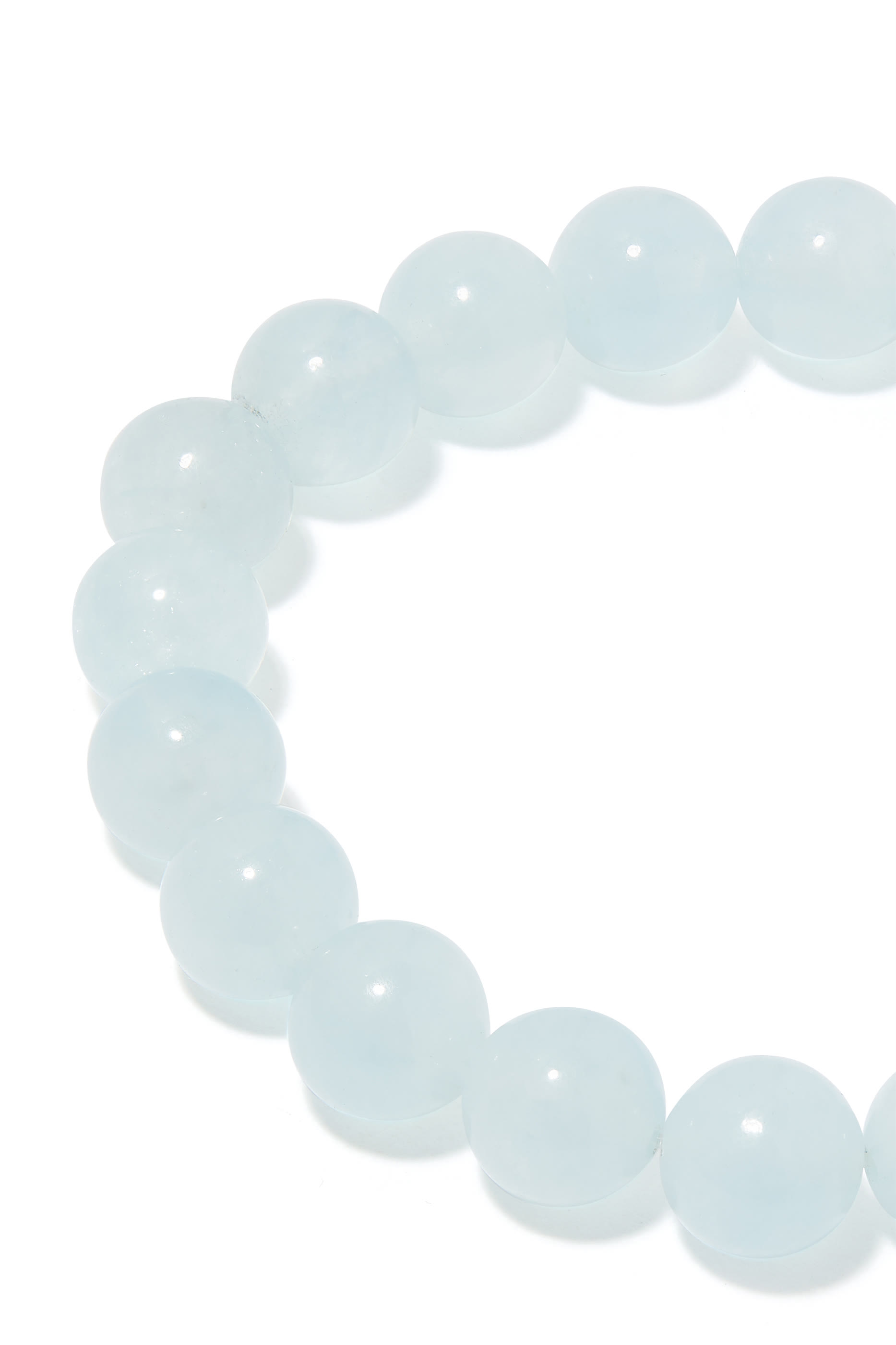 سوار خرز بحلية وجه مبتسم مرصع بالماس وأحجار أكوامارين ذهب أصفر عيار 14