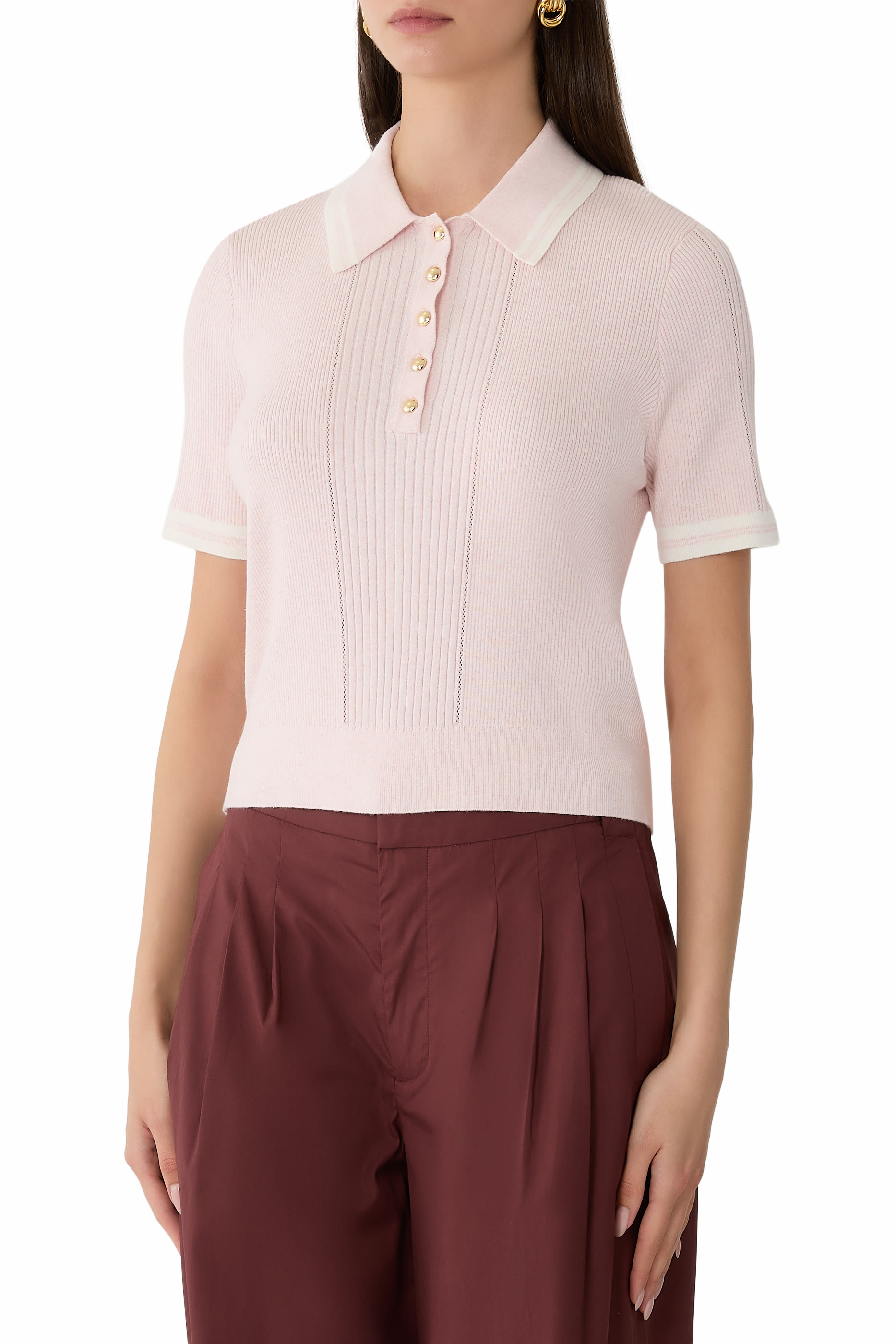 قميص بولو لوري قطن وكشمير