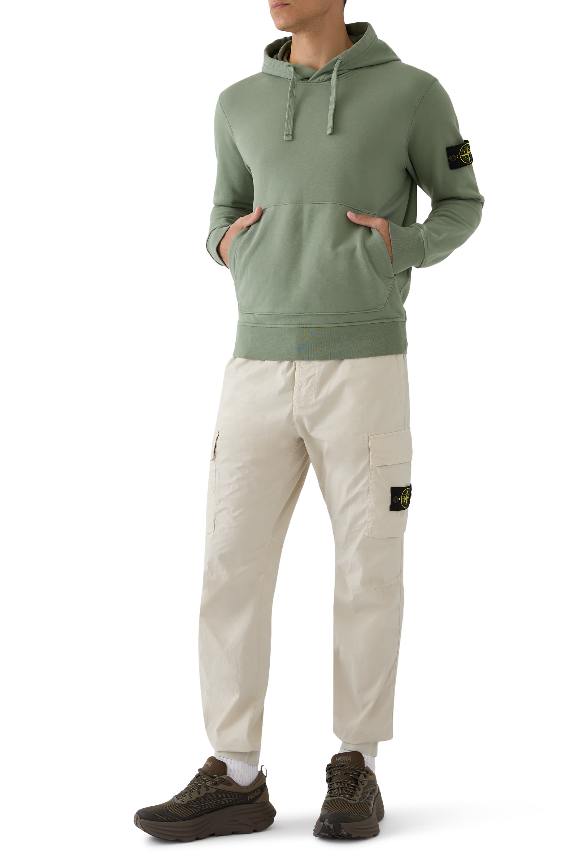 هودي برقعة شعار الماركة صوف قطن عضوي