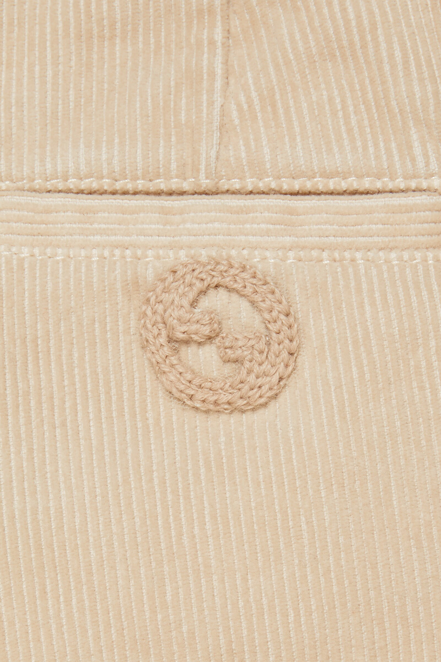 بنطال للطفال قماش قطني مخملي مضلع