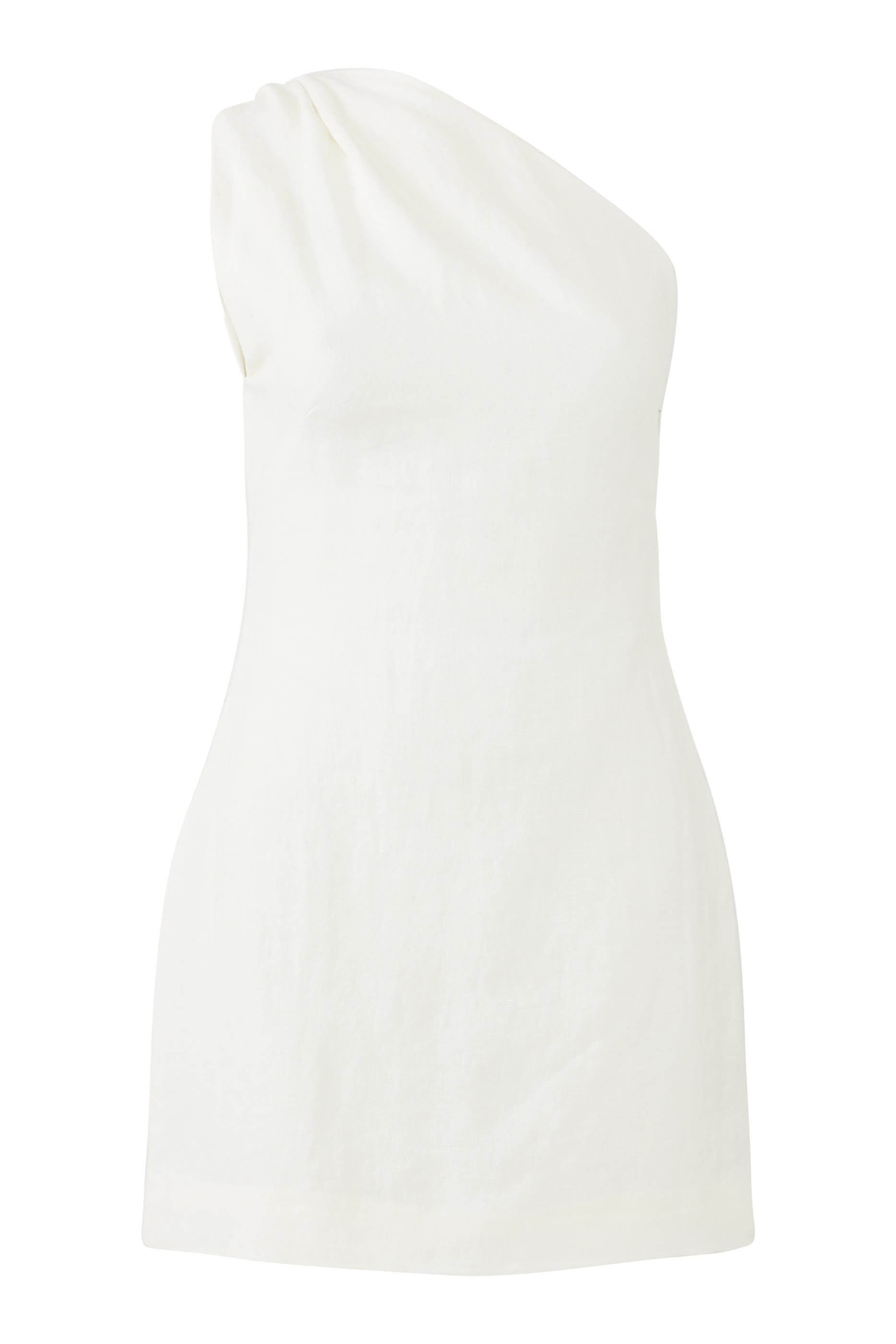 فستان قصير كتان بحياكة ملفوفة