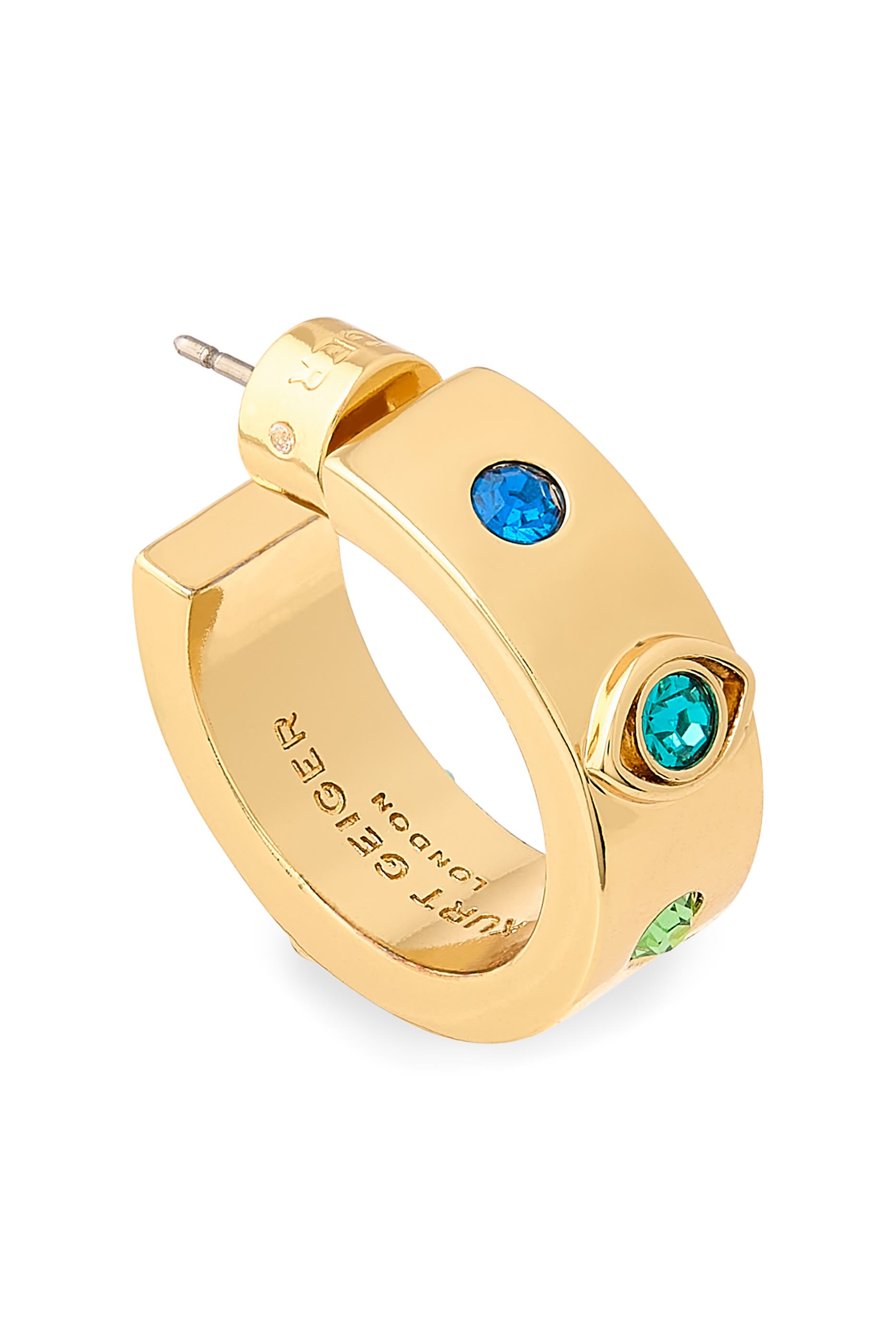 أقراط هاجي بتصميم عين معدن