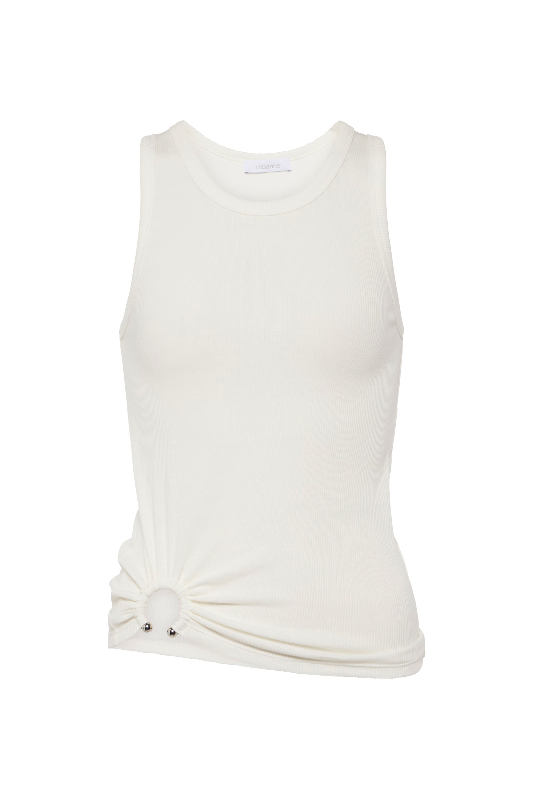 بلوزة بلا اكمام بتفاصيل بيرسينغ سيغنتشر