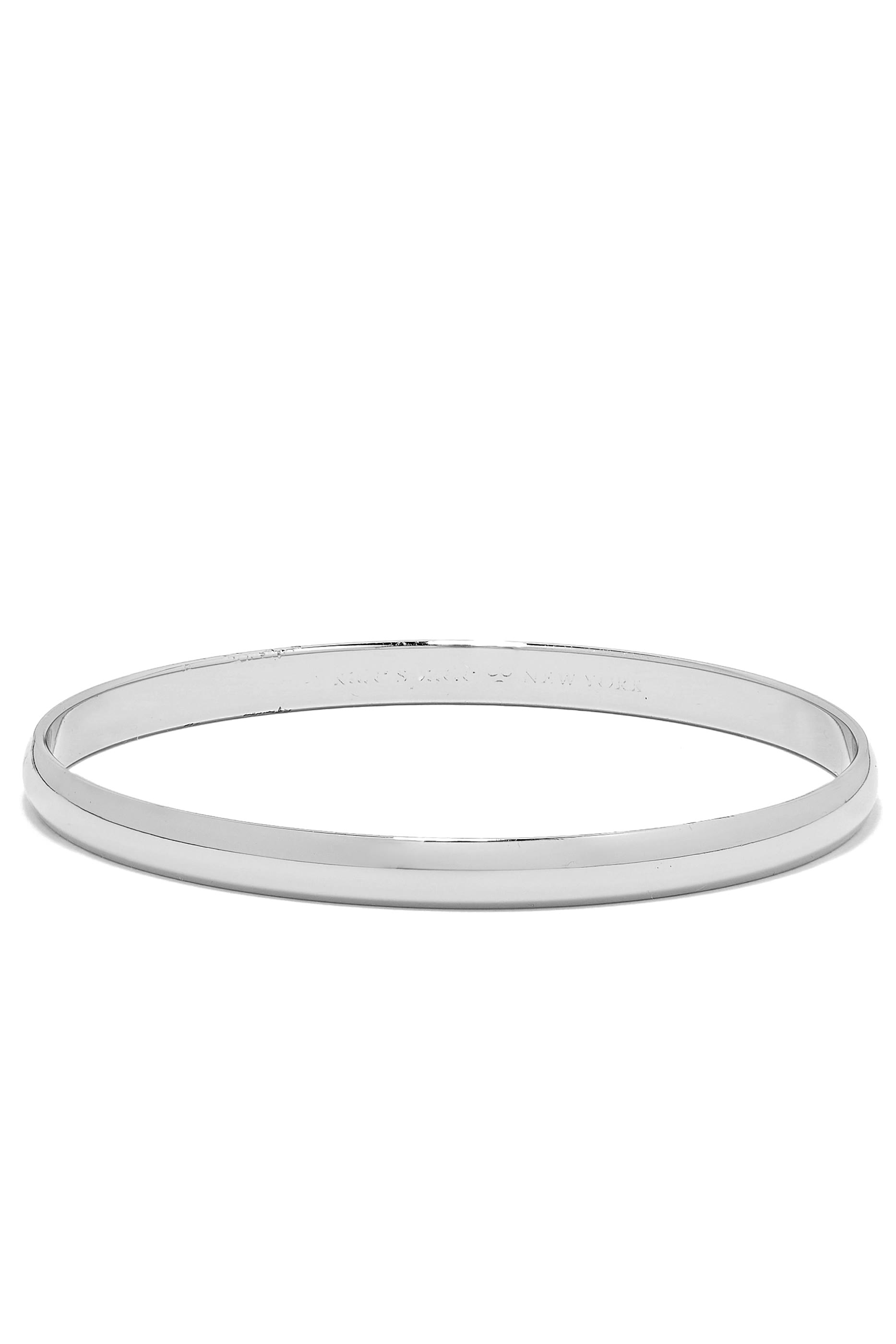 سوار محفور بعبارة Find the Silver Lining مطلي بالروديوم