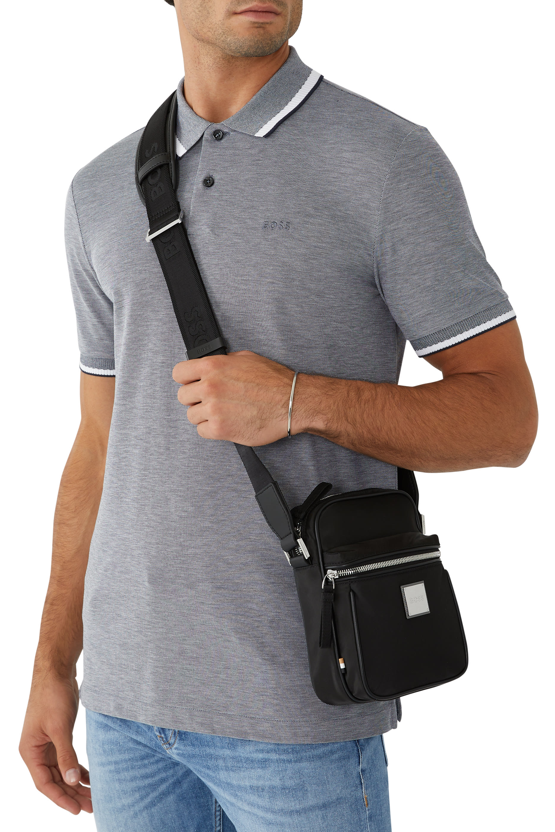 حقيبة لينون بسحاب