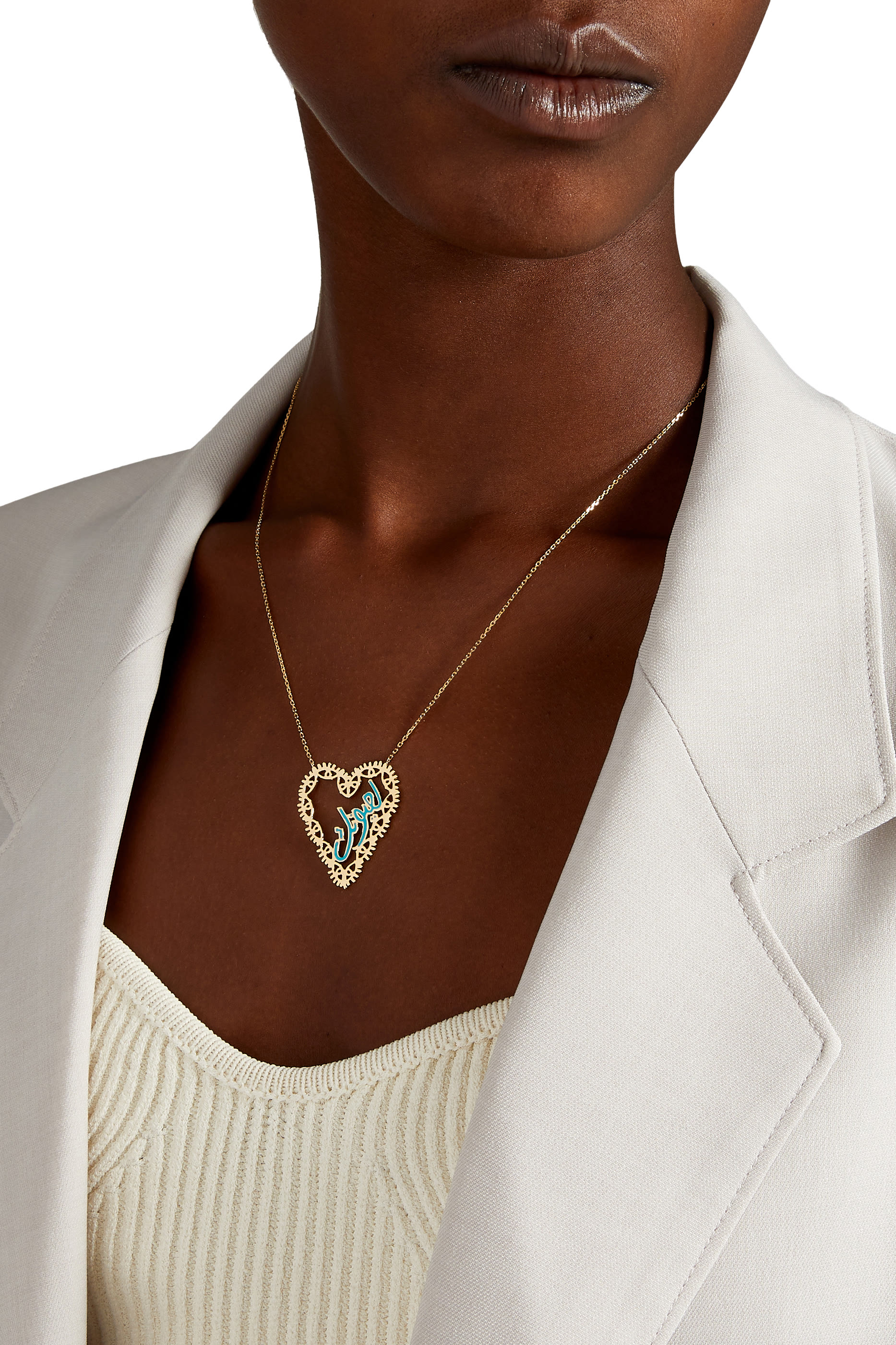 La Yunak Heart Pendant, 18K Gold