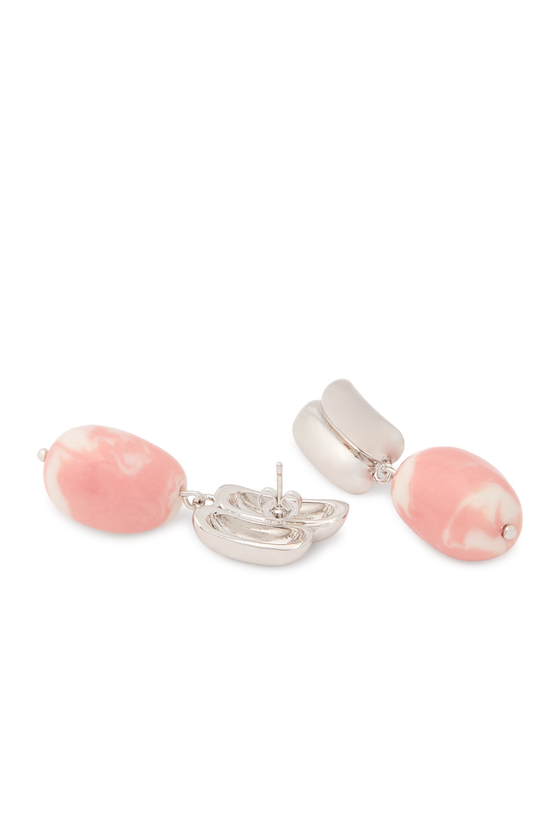 أقراط إيريس مزينة بخرز سيراميك، فضة إسترلينية