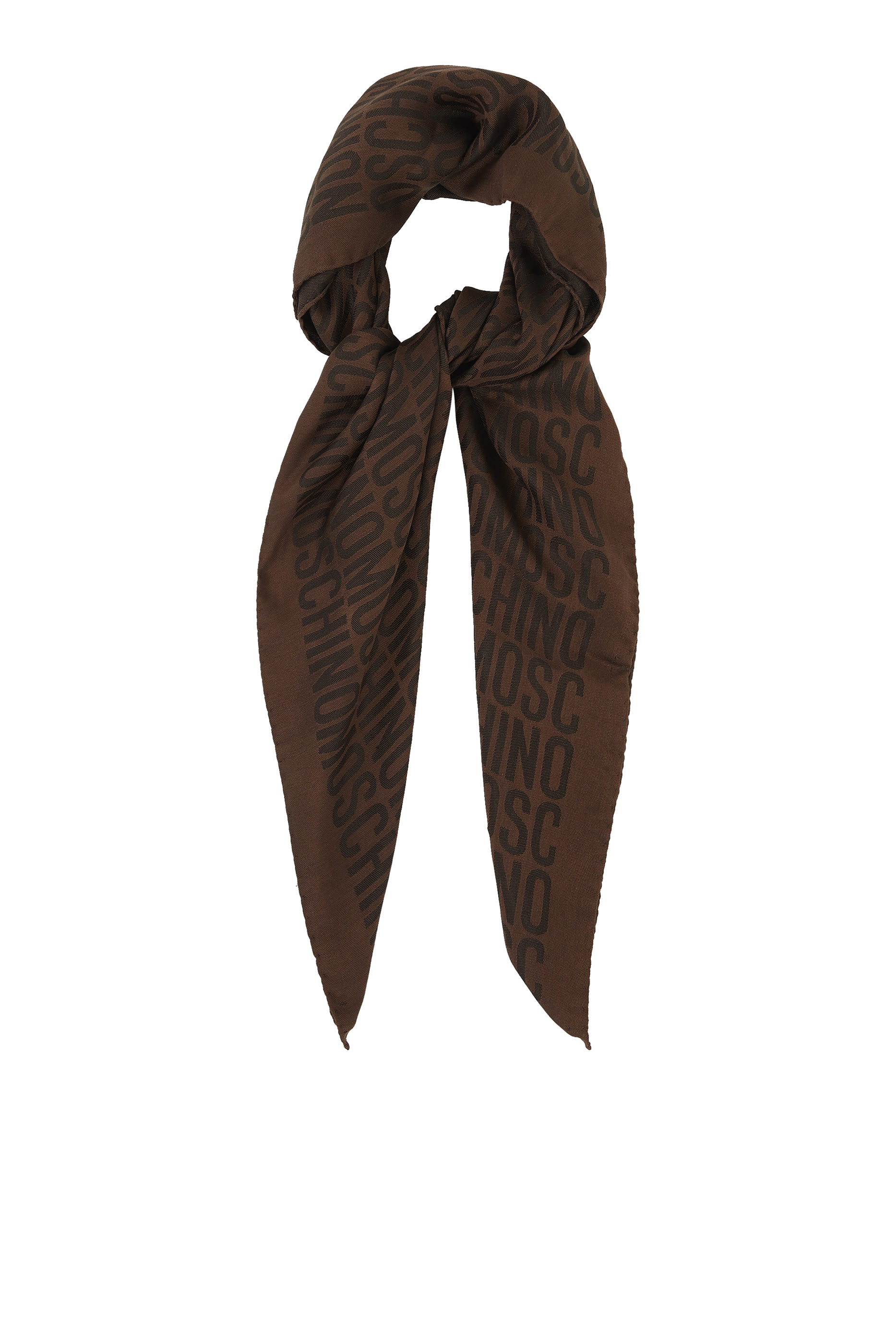 وشاح حرير بنقشة شعار الماركة جاكار