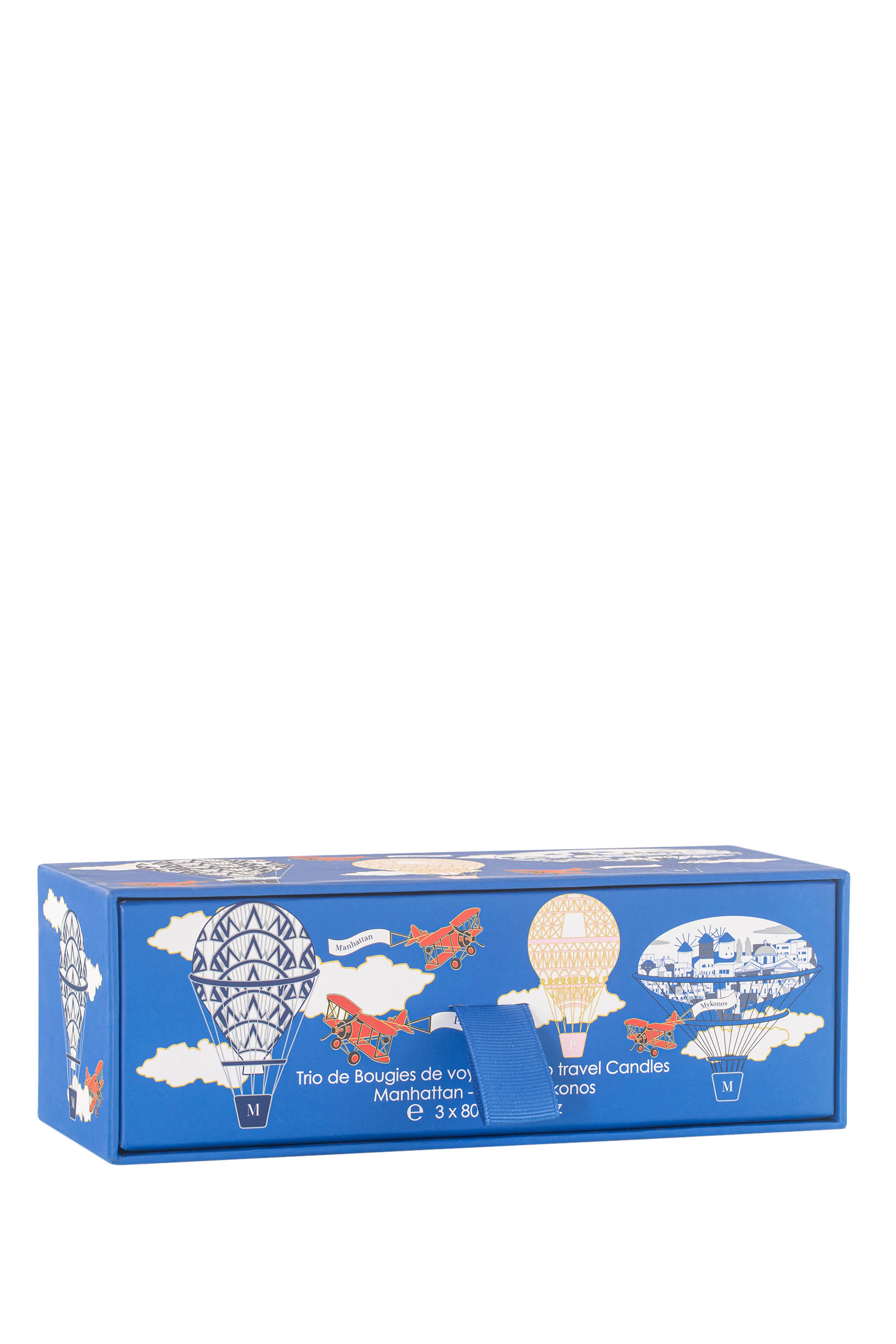 مجموعة شموع معطرة للسفر: مانهاتن-باريس-ميكونوس