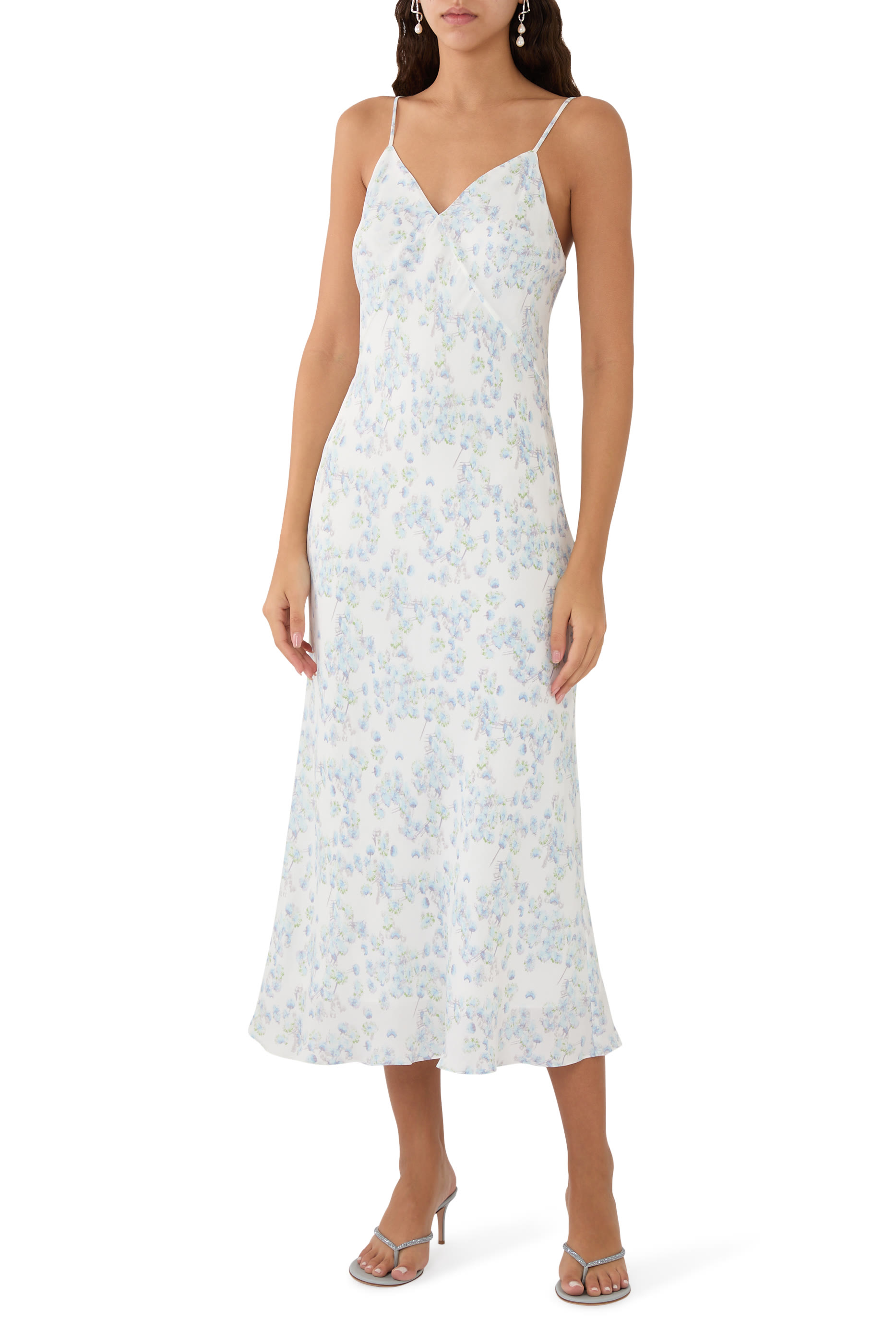 فستان سهل الارتداء بنقشة زهور ستان جورجيت