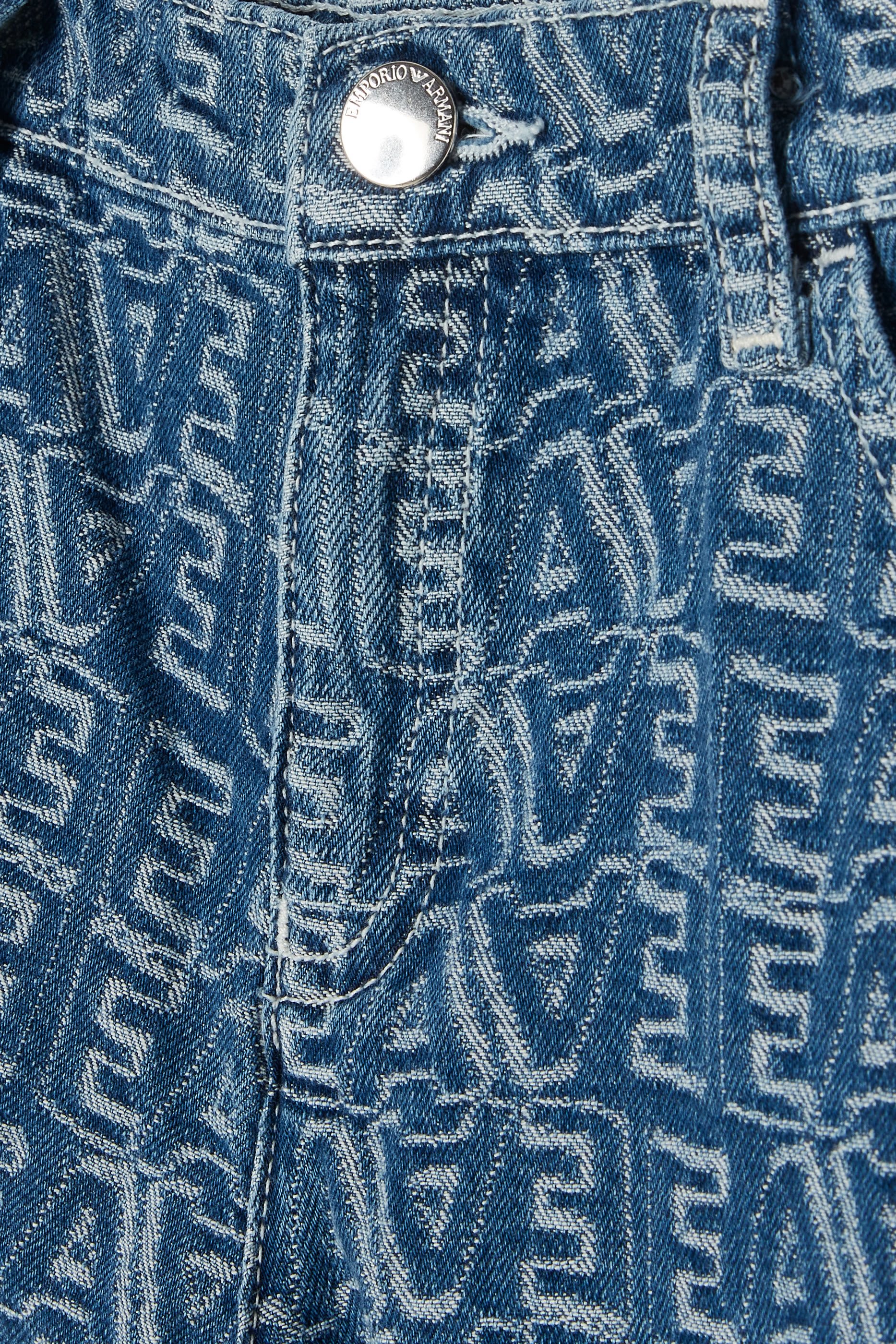 شورت بشعار الماركة بالكامل دنيم جاكار للأطفال