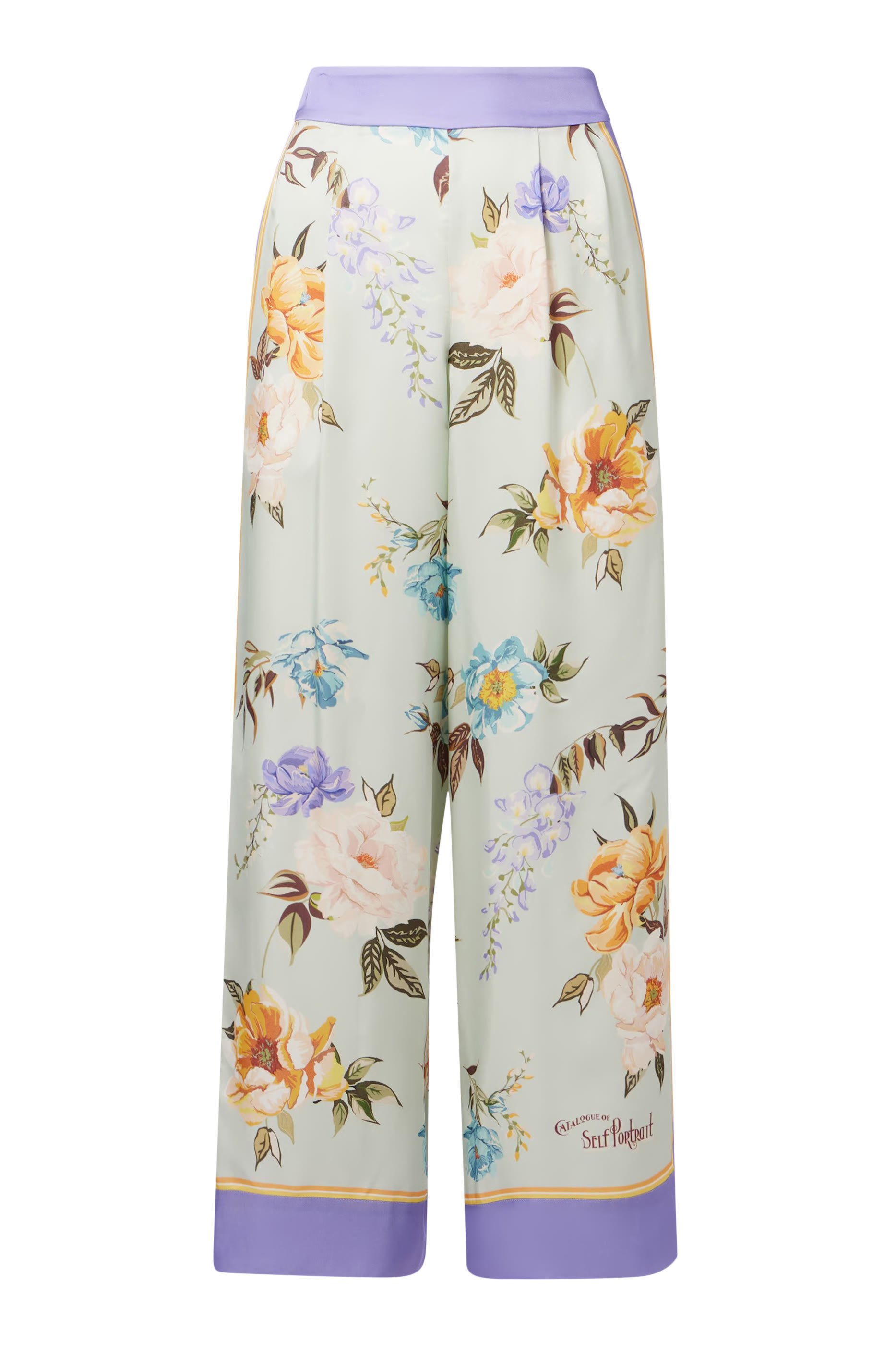 بنطال فيسكوز بنقشة زهور