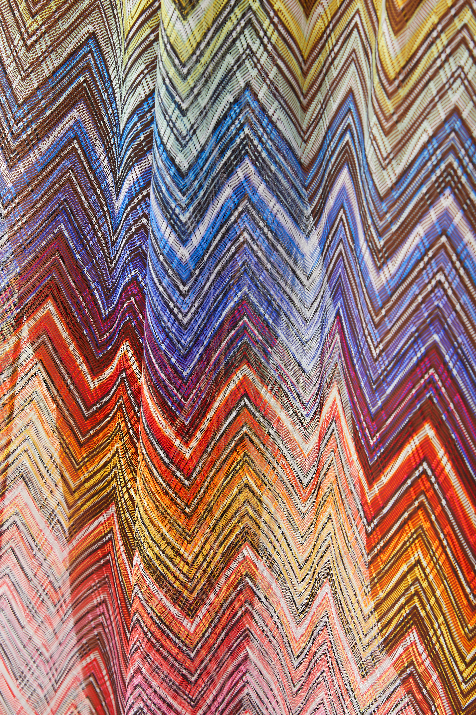 بنطال ماري بقصة ساق واسعة نسيج كروشيه