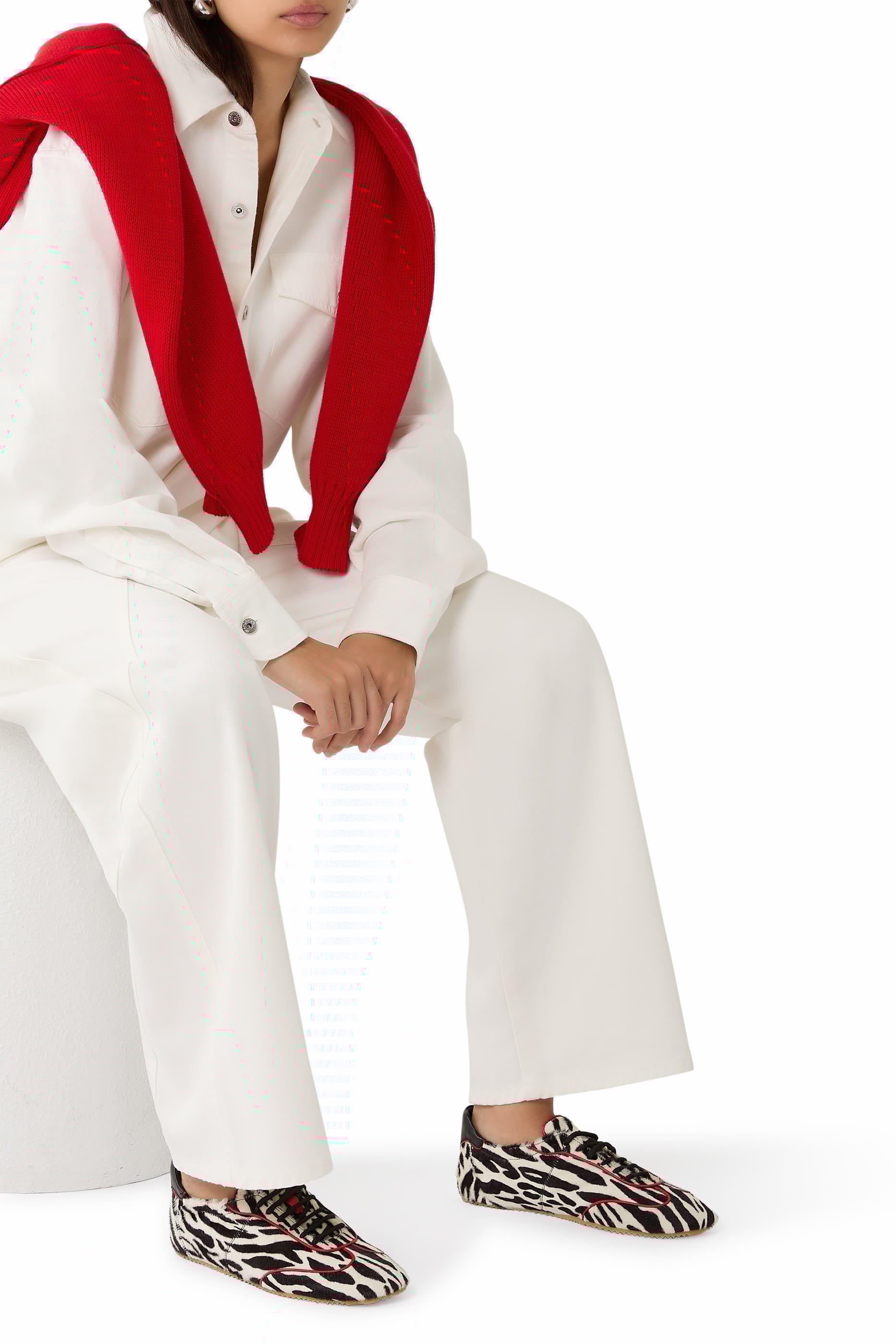 سنيكرز رايلي شعر مهر بنقشة زيبرا