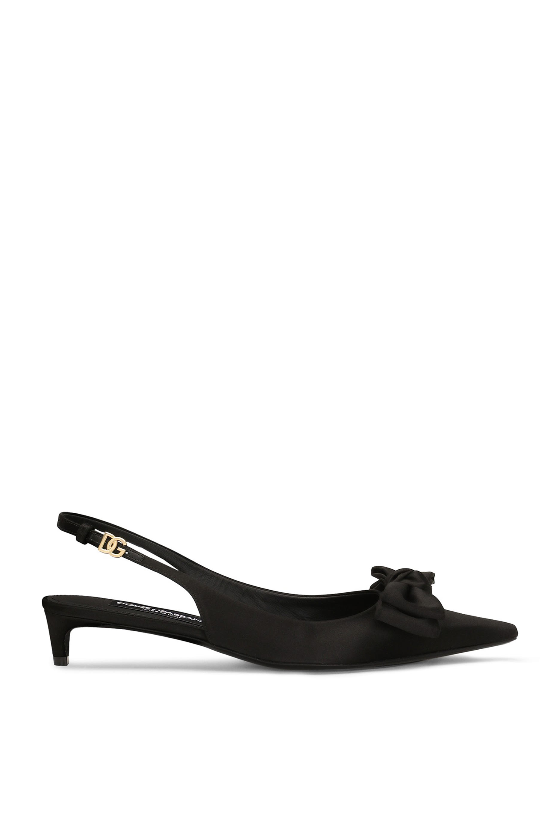 حذاء كلاسيكي بربطة فيونكة ساتان