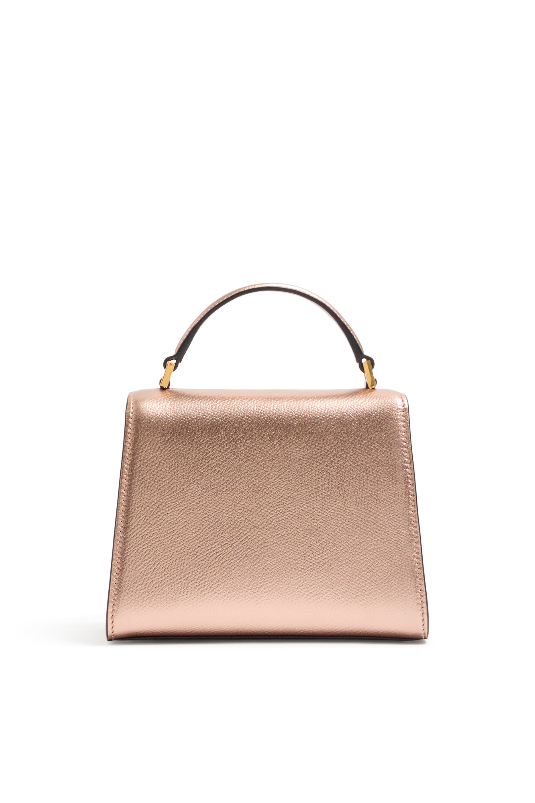 حقيبة يد صغيرة بشعار حرف V مرصعة بحلي