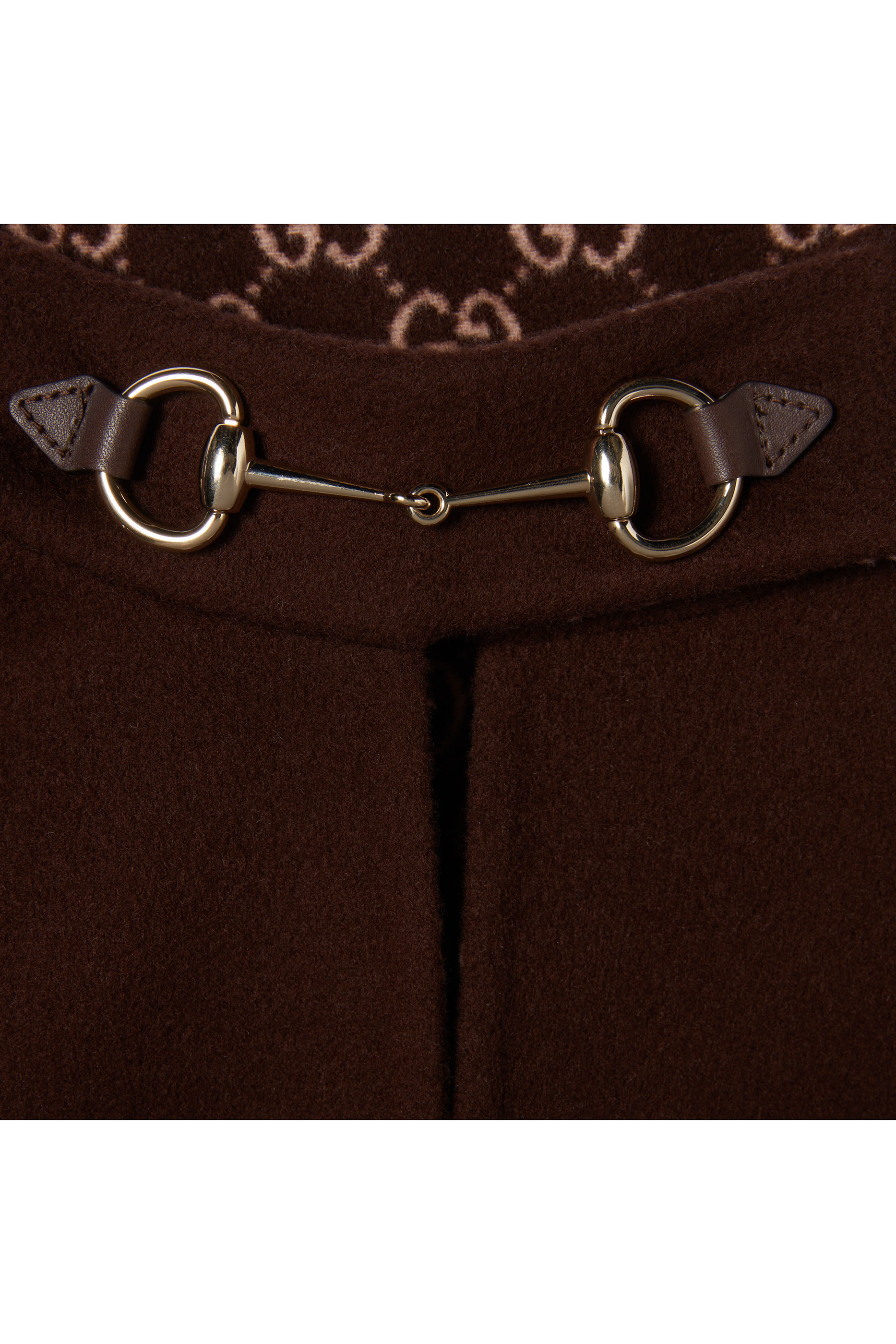 كاب مزين بحلية شعار الماركة صوف حرير