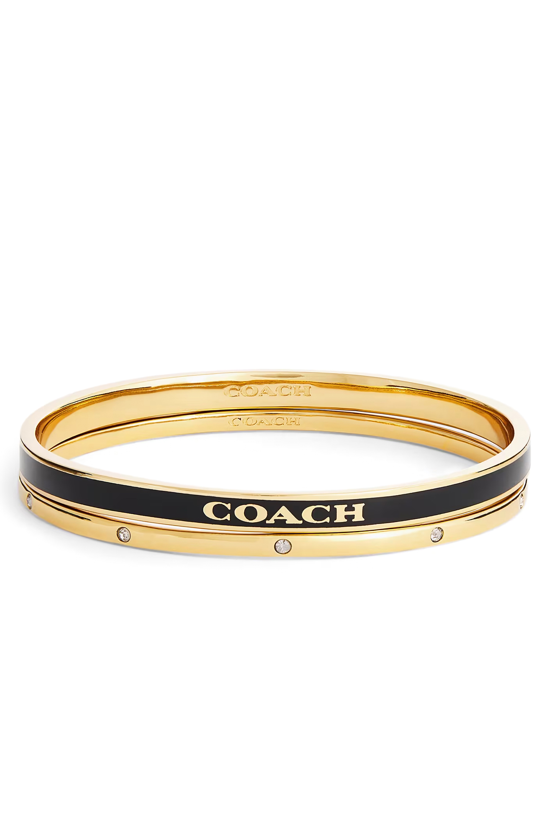 طقم أساور بشعار الماركة، قطعتان