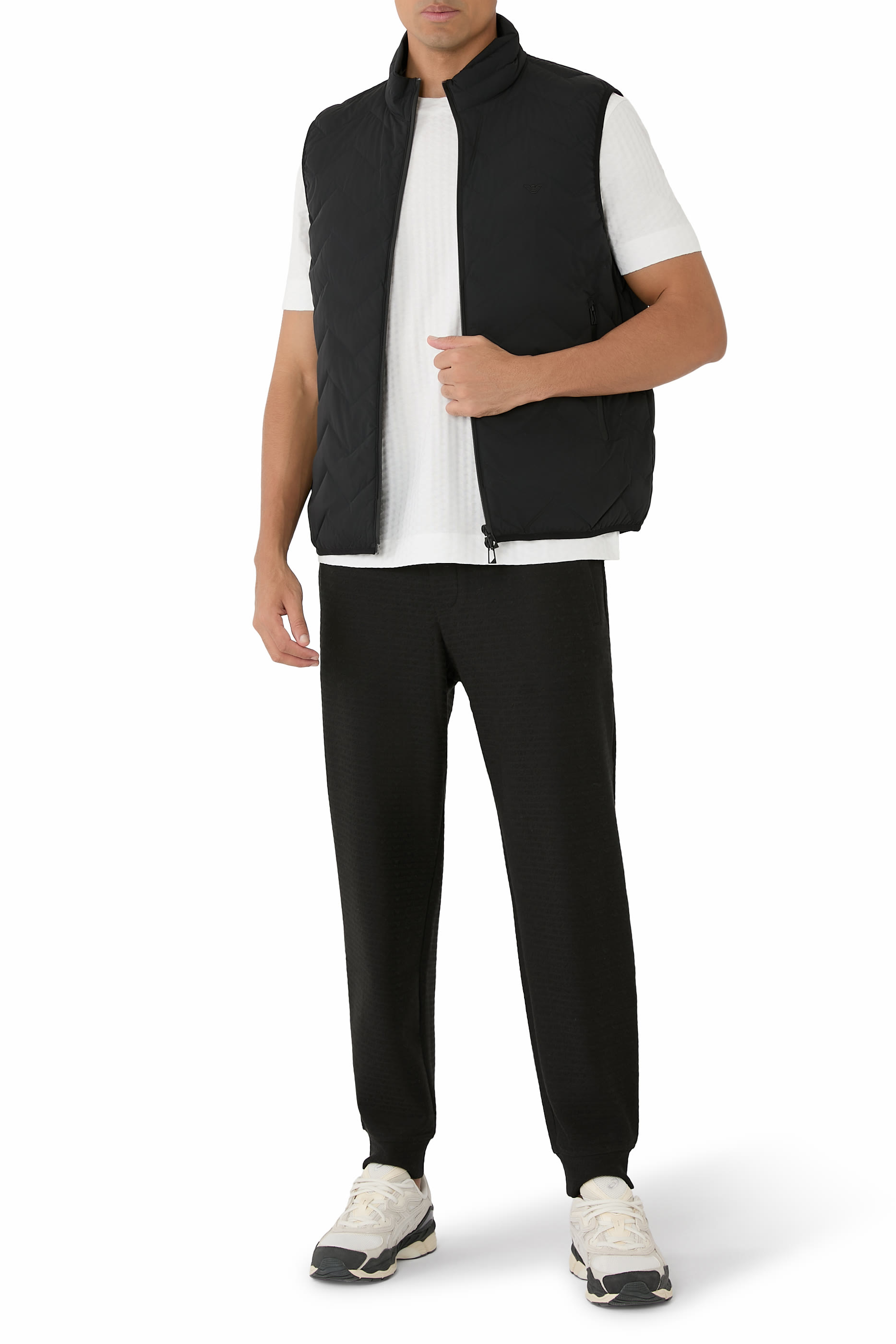 جيليه بافر بنقشة خطوط شيفرون