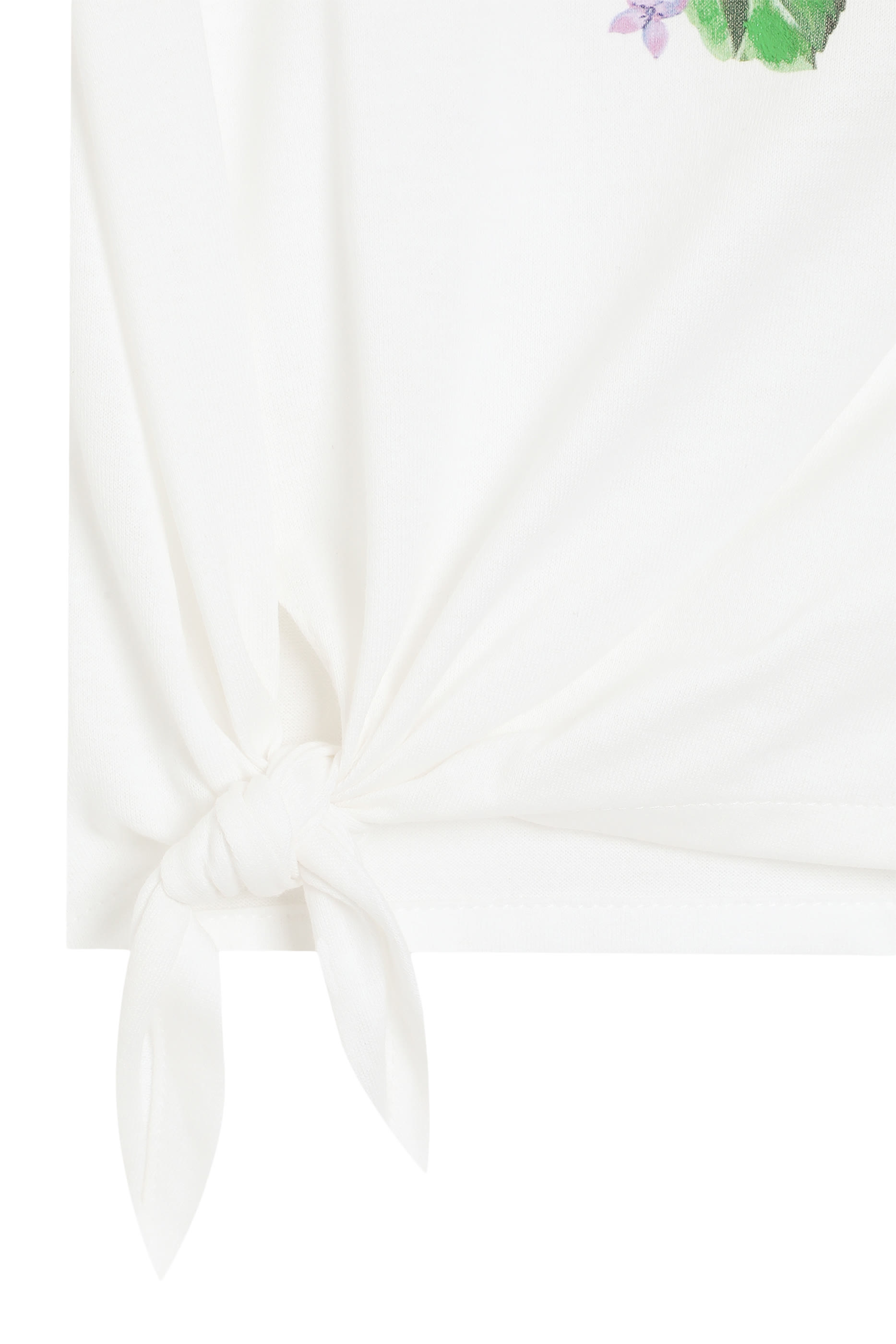 تيشيرت بطبعات زهور وشعار حرفي الماركة جرسيه للأطفال