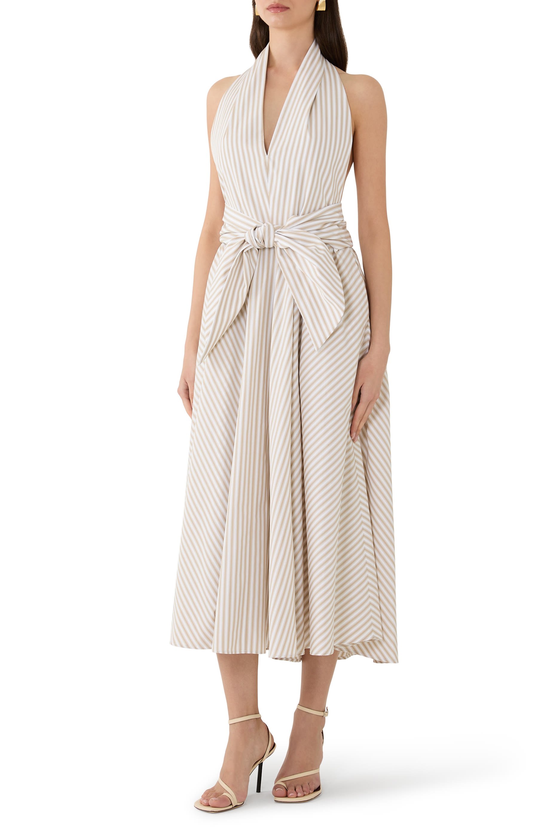 Halter Neck Midi Dress