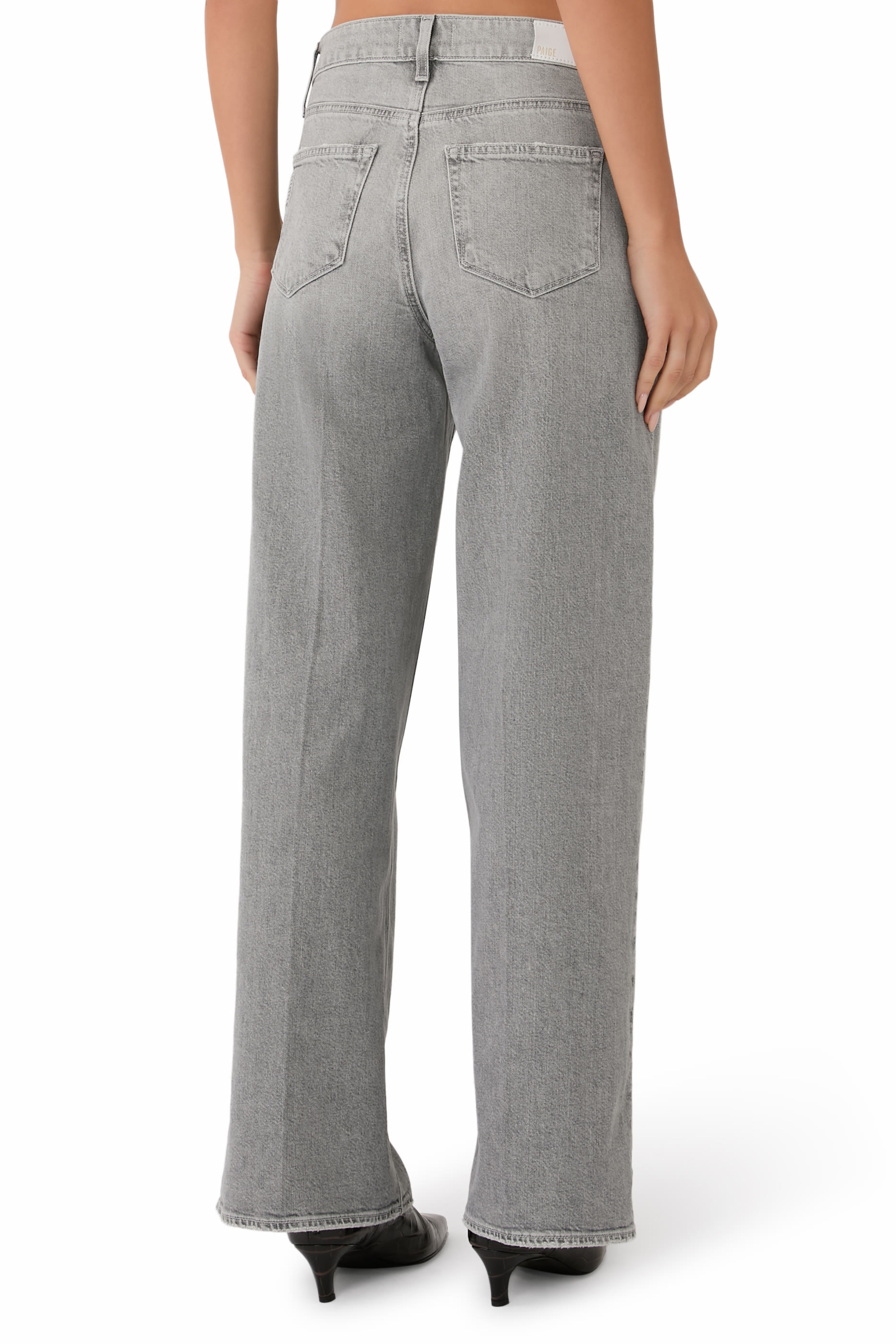 بنطال جينز أنيسا بقصة ساق واسعة