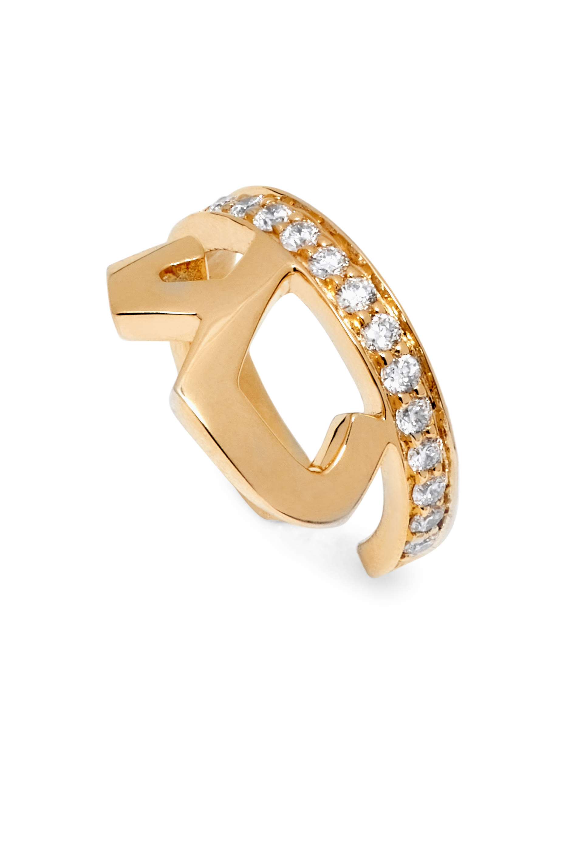 قرط خط مزين بحرف ع