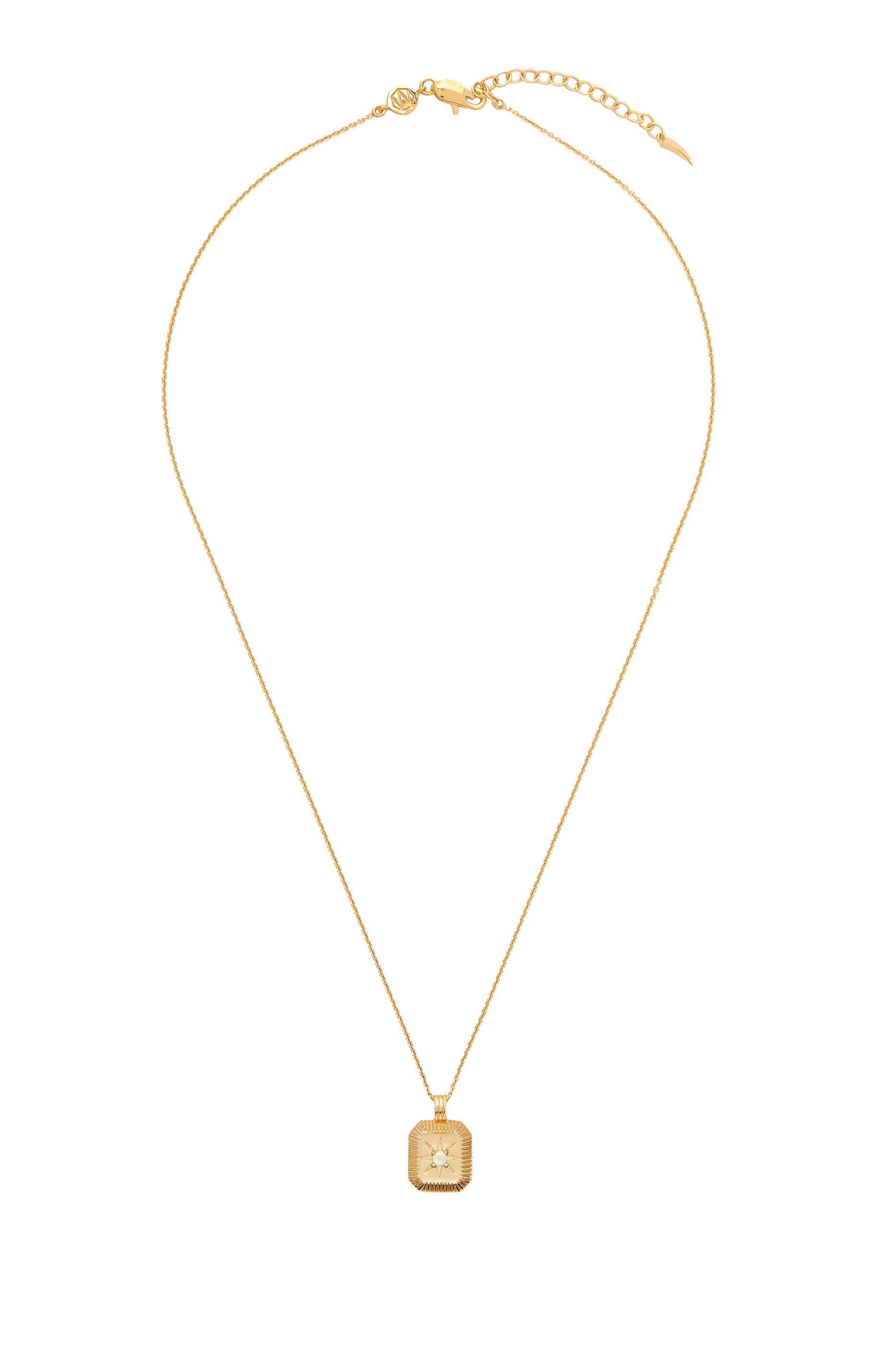 قلادة بدلاية مرصعة بحجر فلكي ومحفورة على شكل نجمة