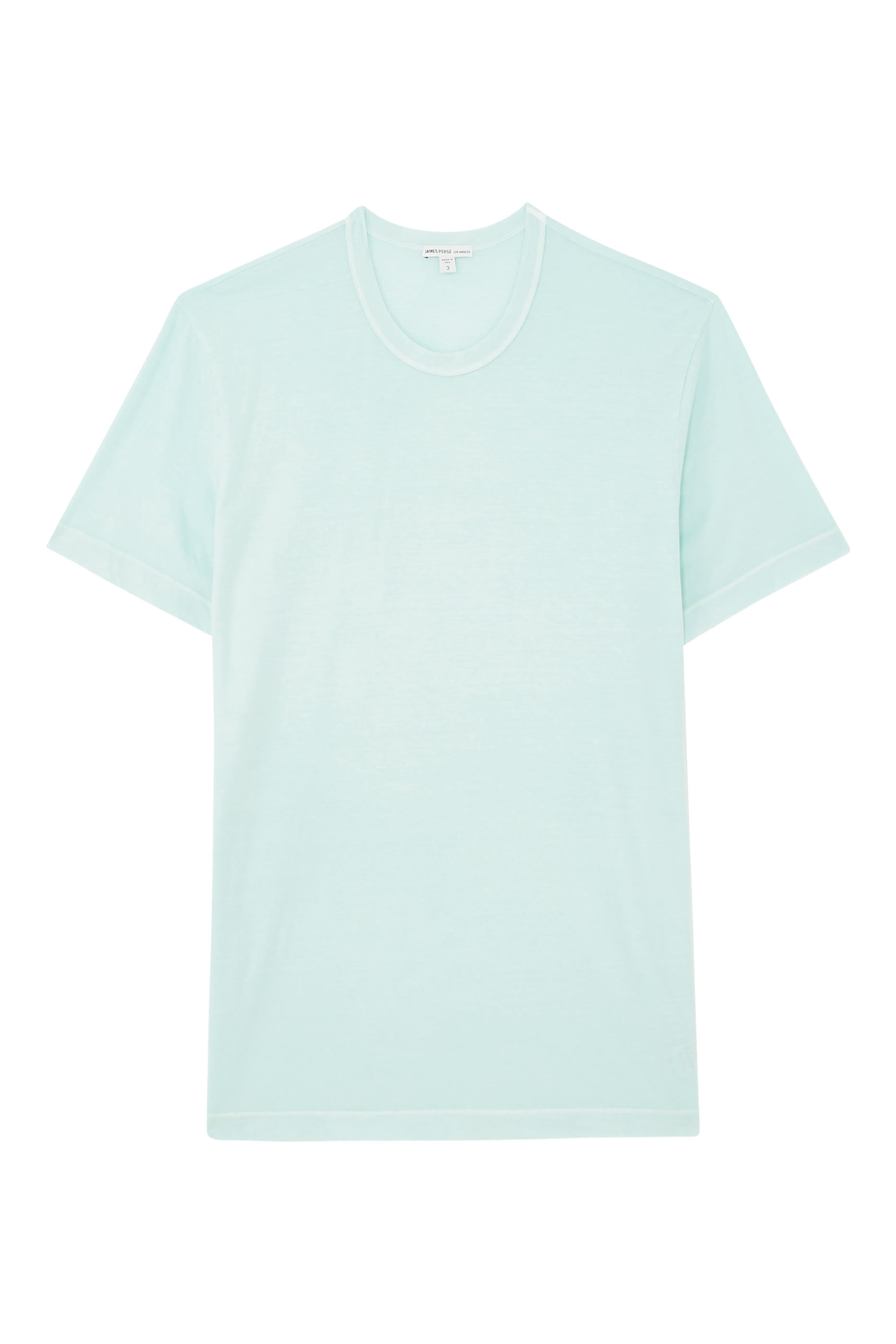 تيشيرت بأكمام قصيرة وياقة ضيقة