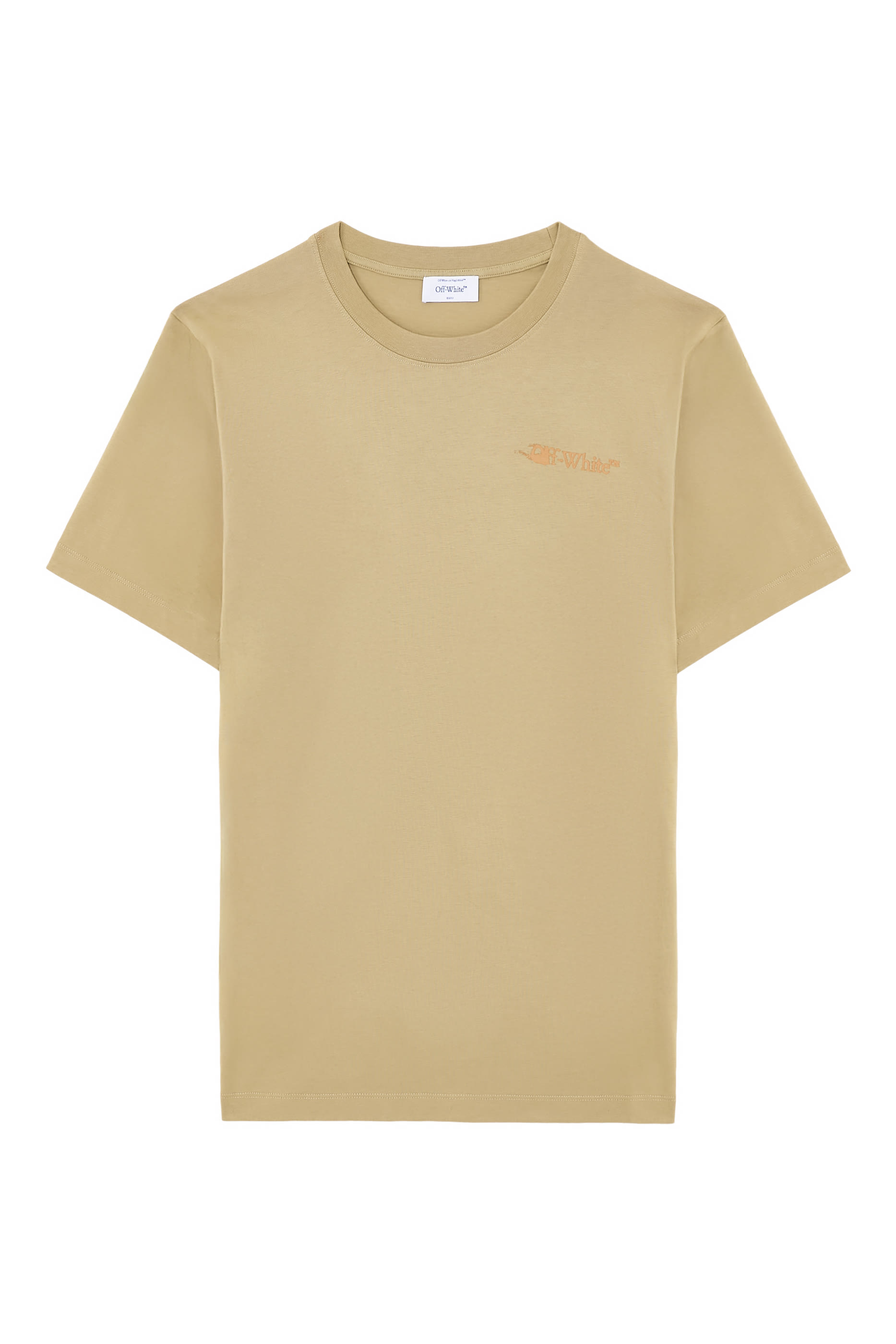 تيشيرت بقصة ضيقة مزين بشعار الماركة