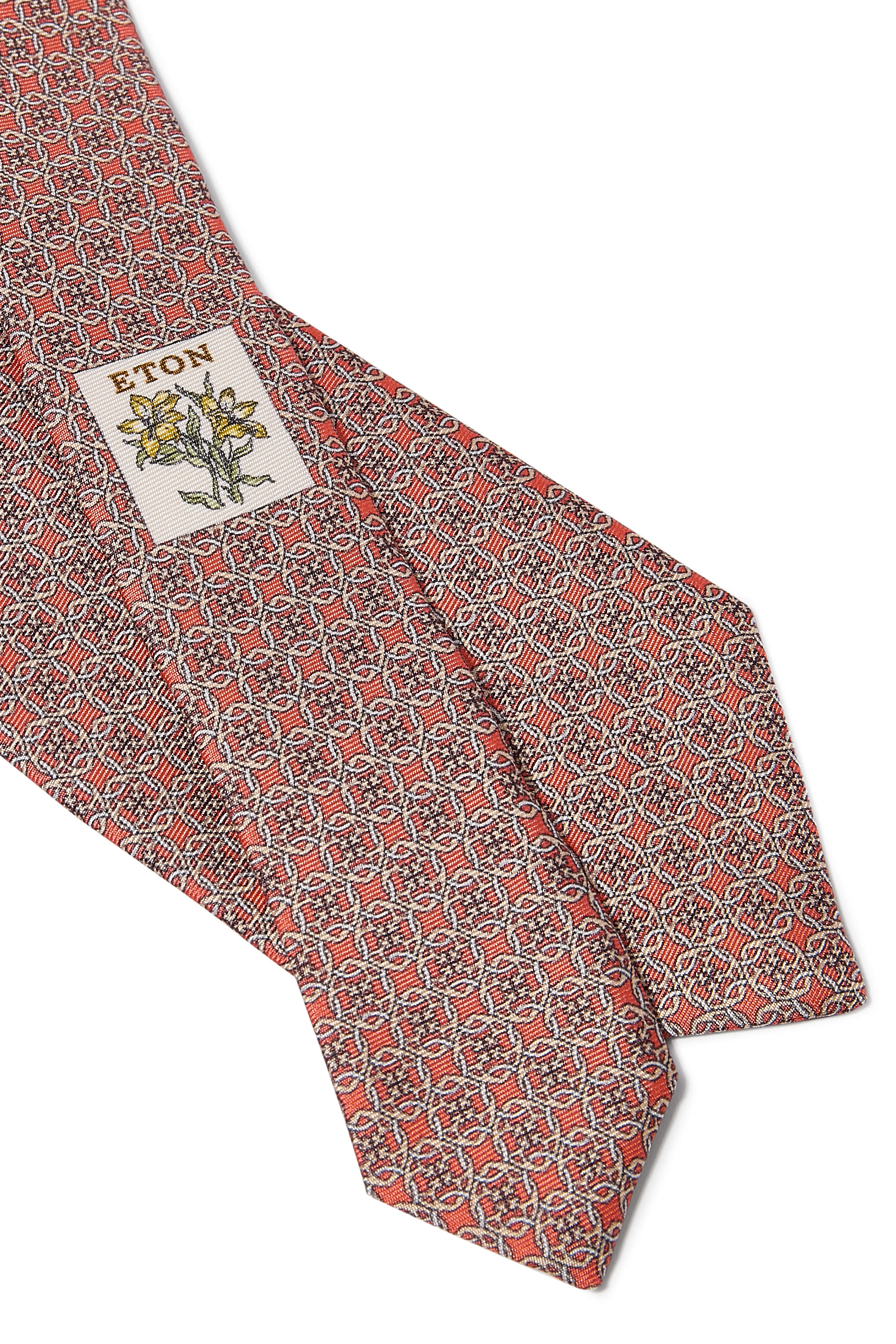 ربطة عنق بنقشة هندسية حرير