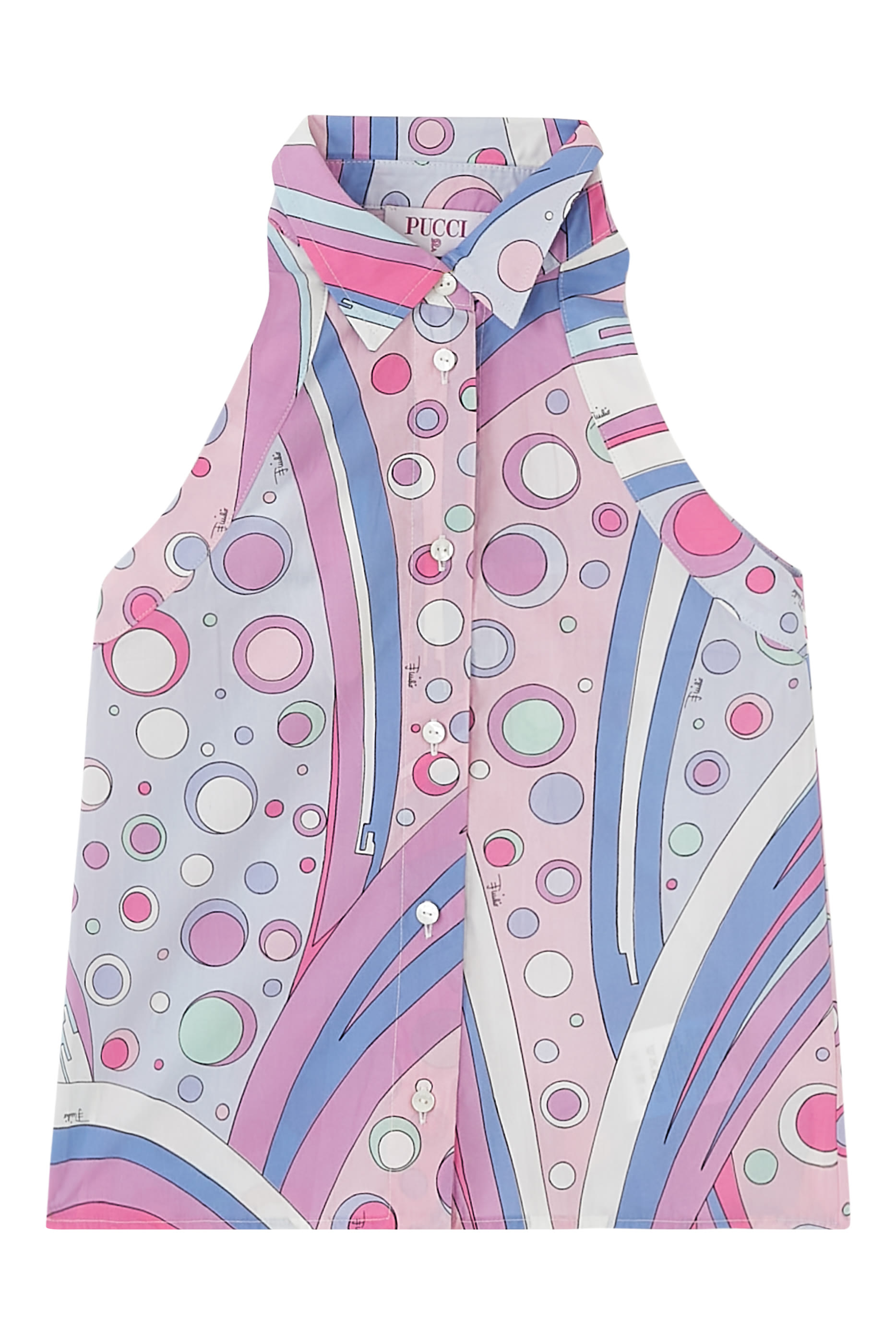 قميص بنقشة تجريدية قطن للأطفال