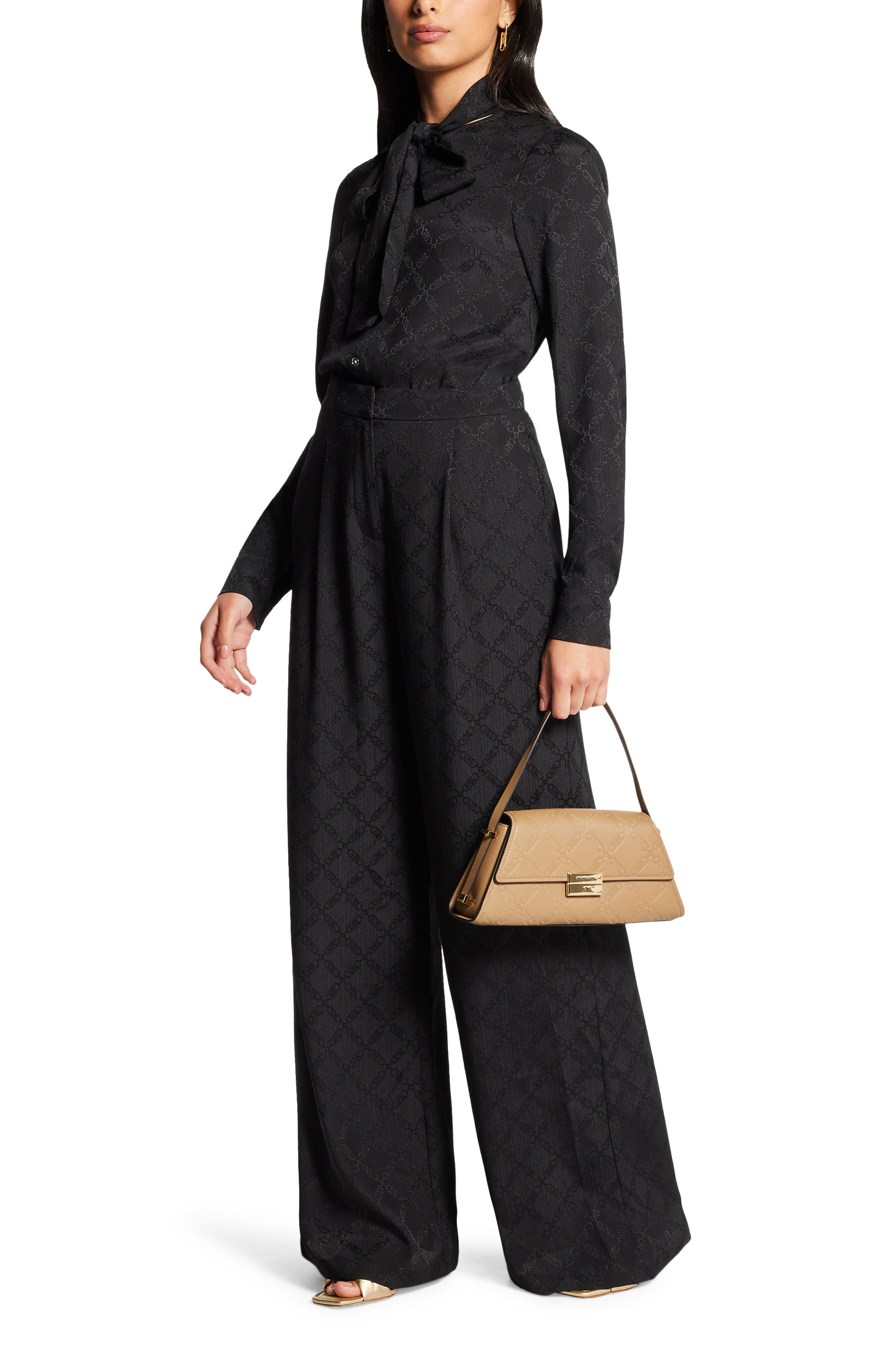 حقيبة كتف لودلو متوسطة جلد