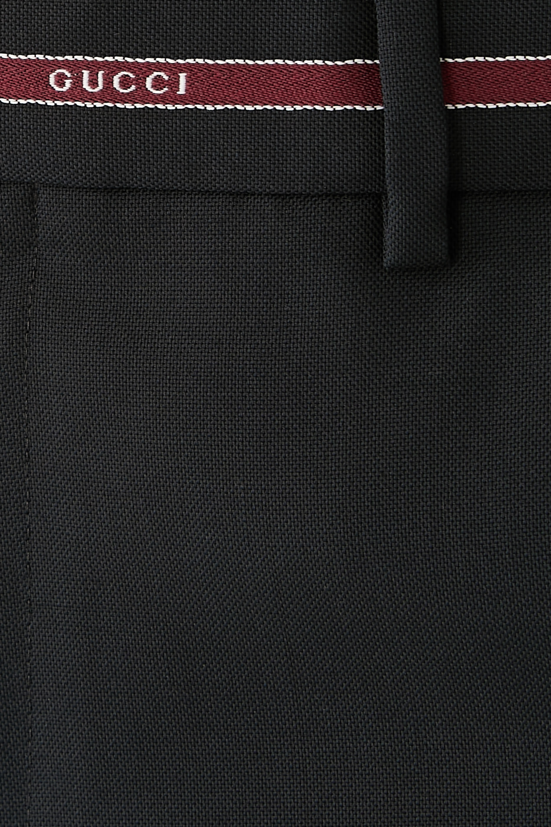 بنطال سيلفدج بتفاصيل شعار الماركة صوف