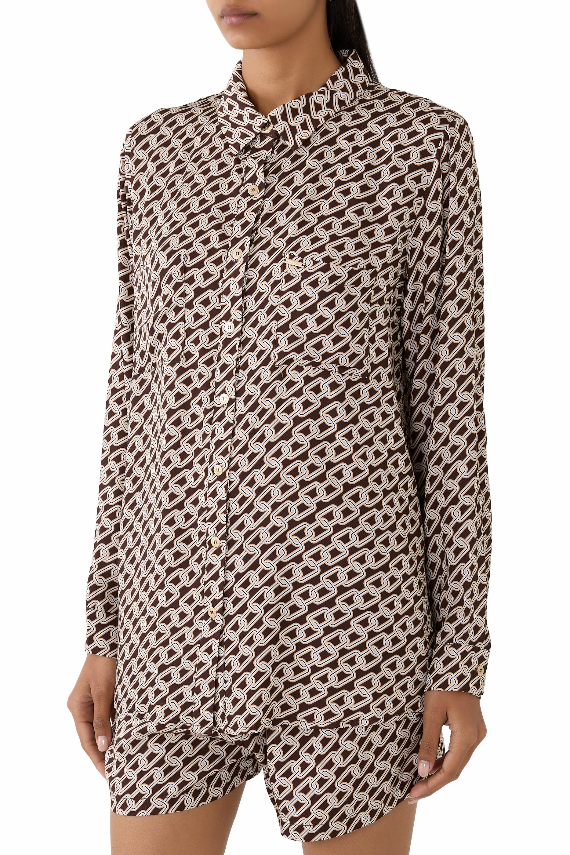 قميص ميلي بنقشة سلسلة