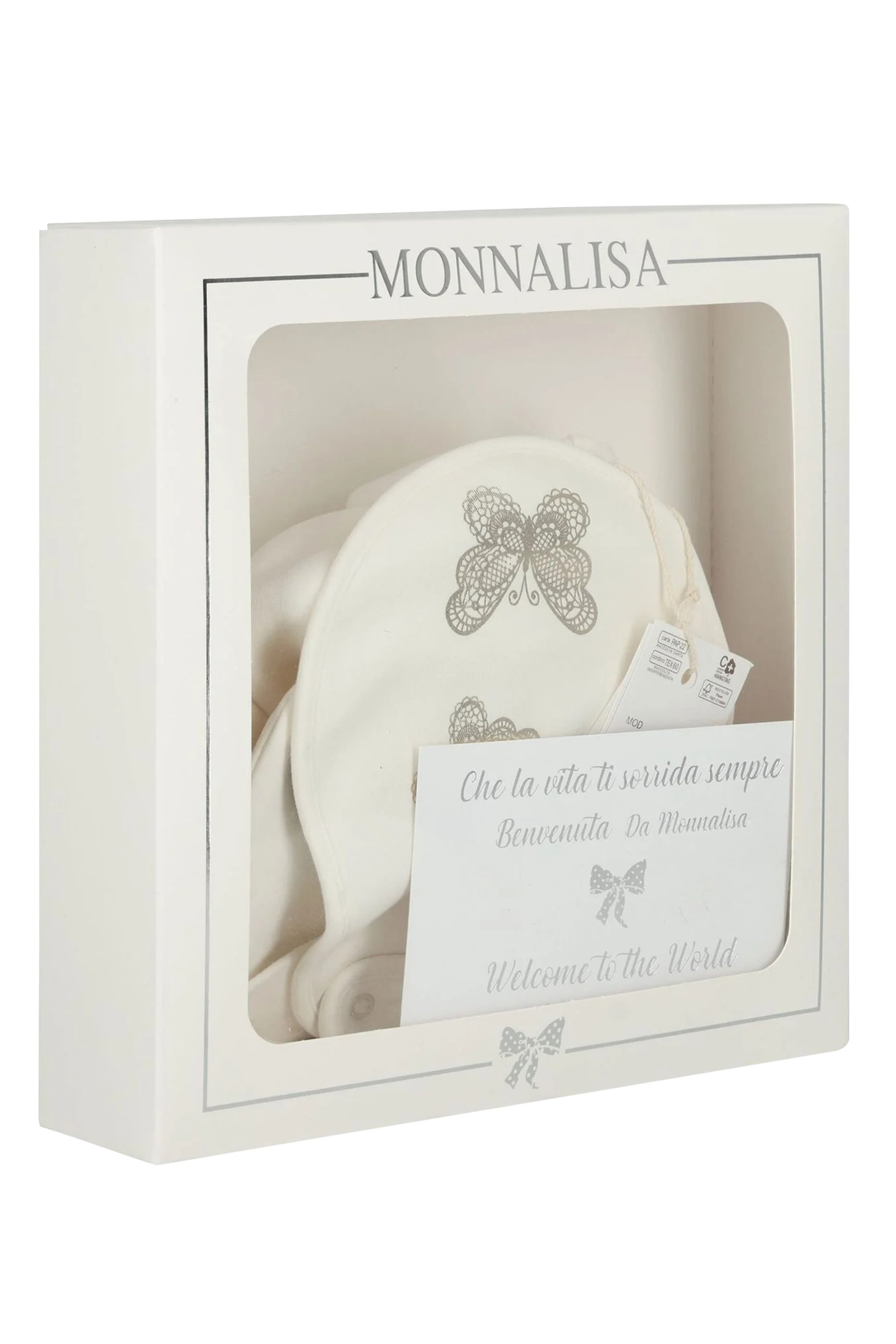 طقم جمبسوت قطن، مريلة وقبعة للأطفال