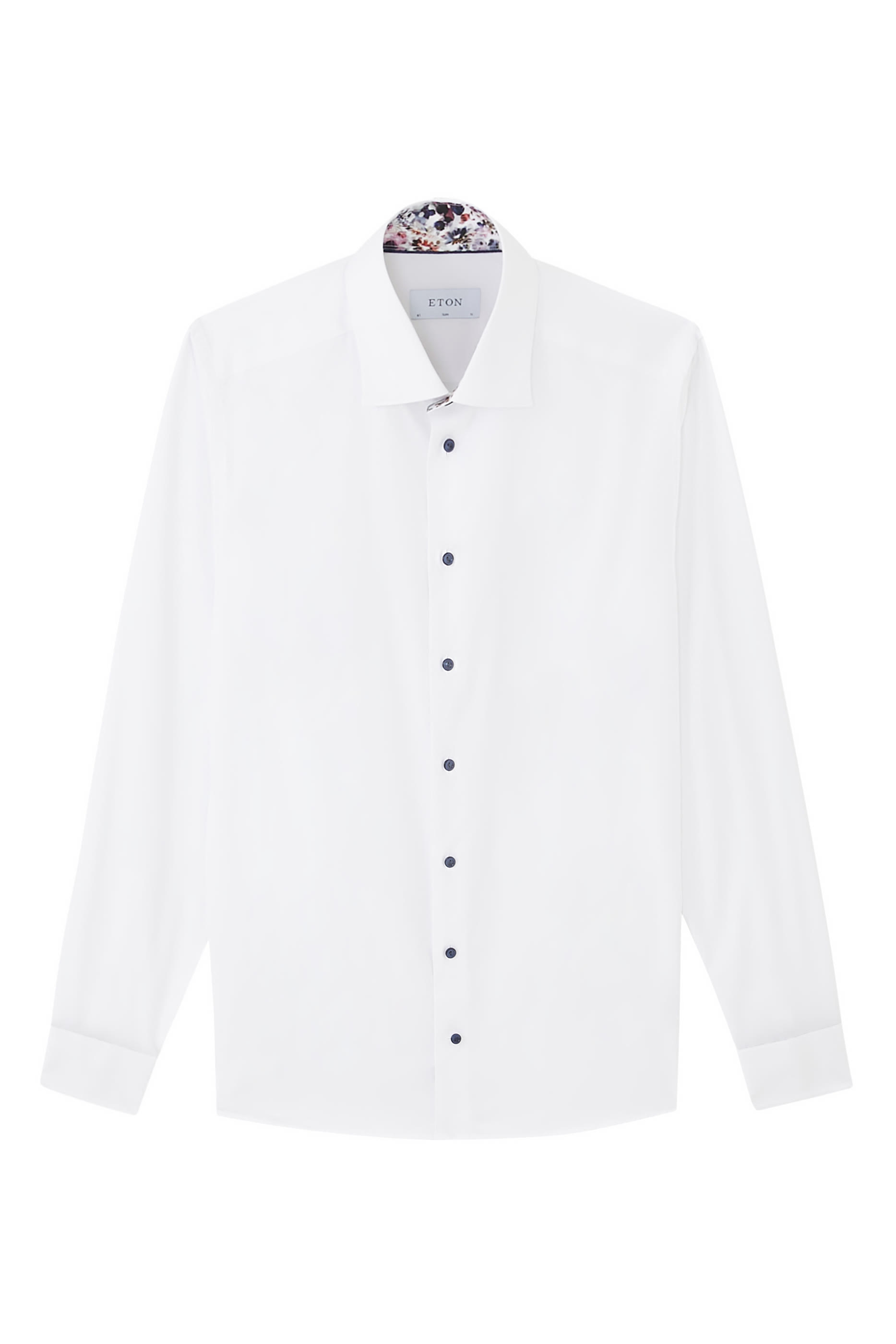 قميص بنقشة زهور تويل مميز للماركة