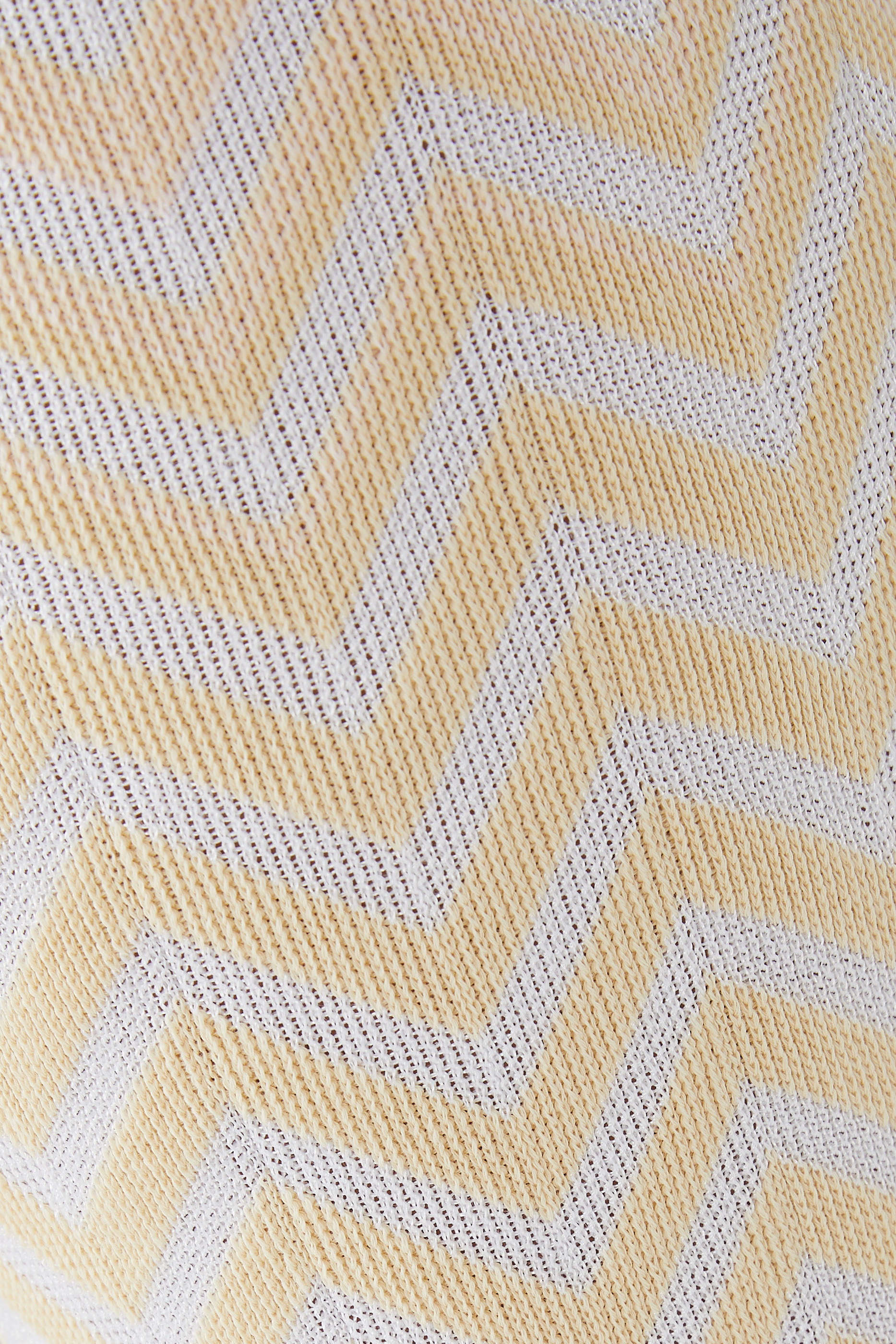 بنطال بقصة ساق واسعة ونقشة خطوط متعرجة جاكار