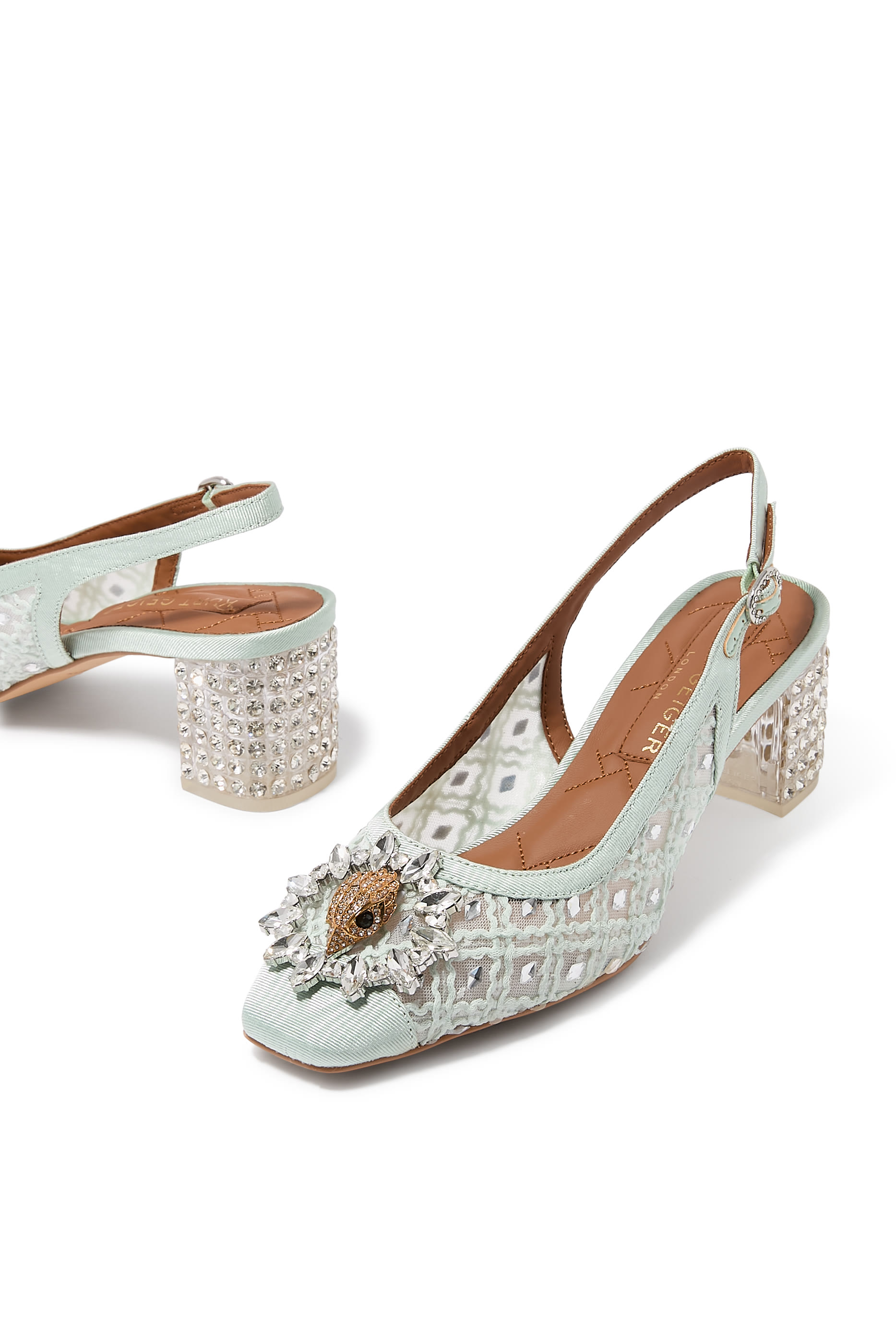 حذاء تشيلسي 60 مفتوح من الخلف بكعب عريض وسير خلفي 