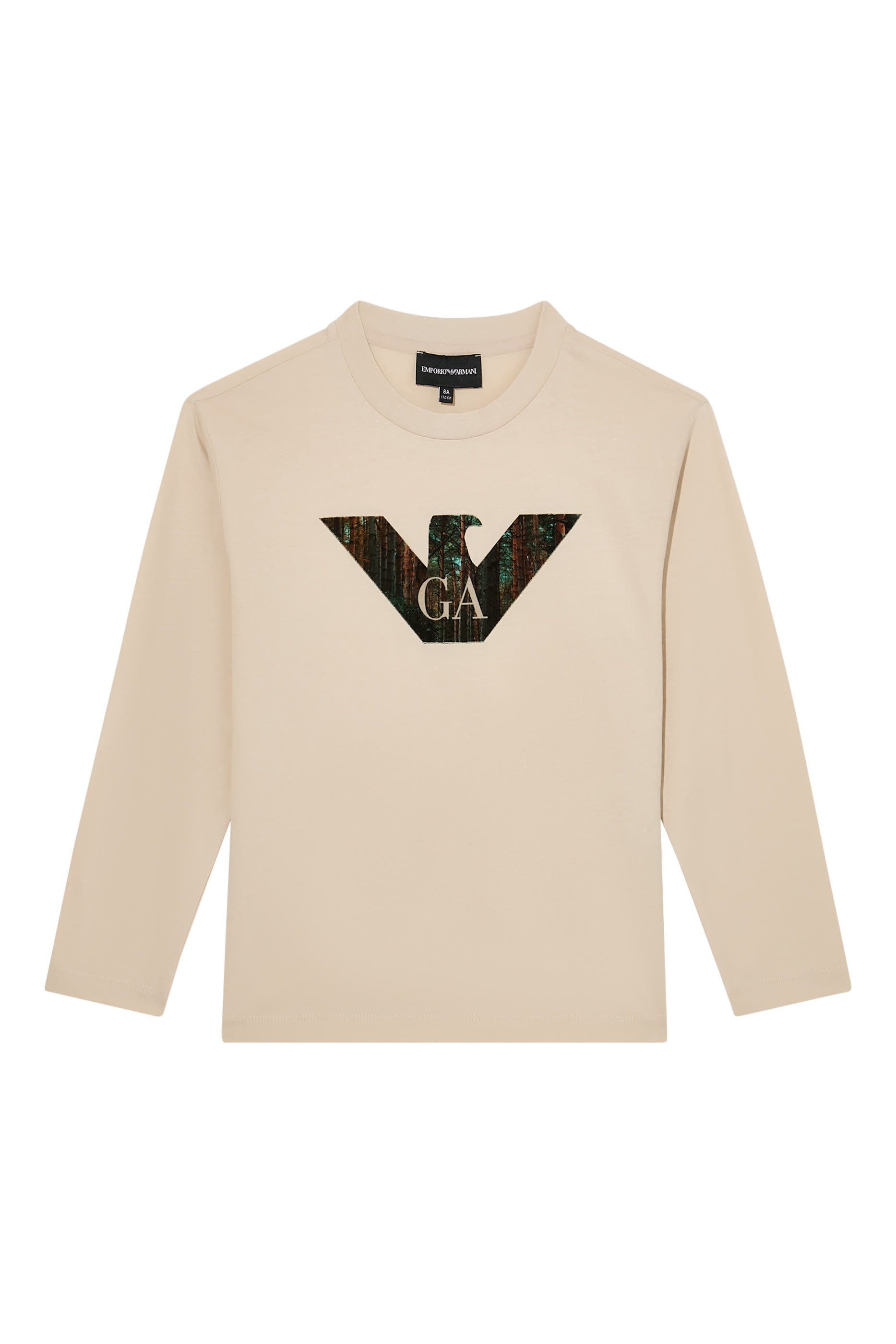 تيشيرت بطبعة شعار الماركة غرافيكية للأطفال