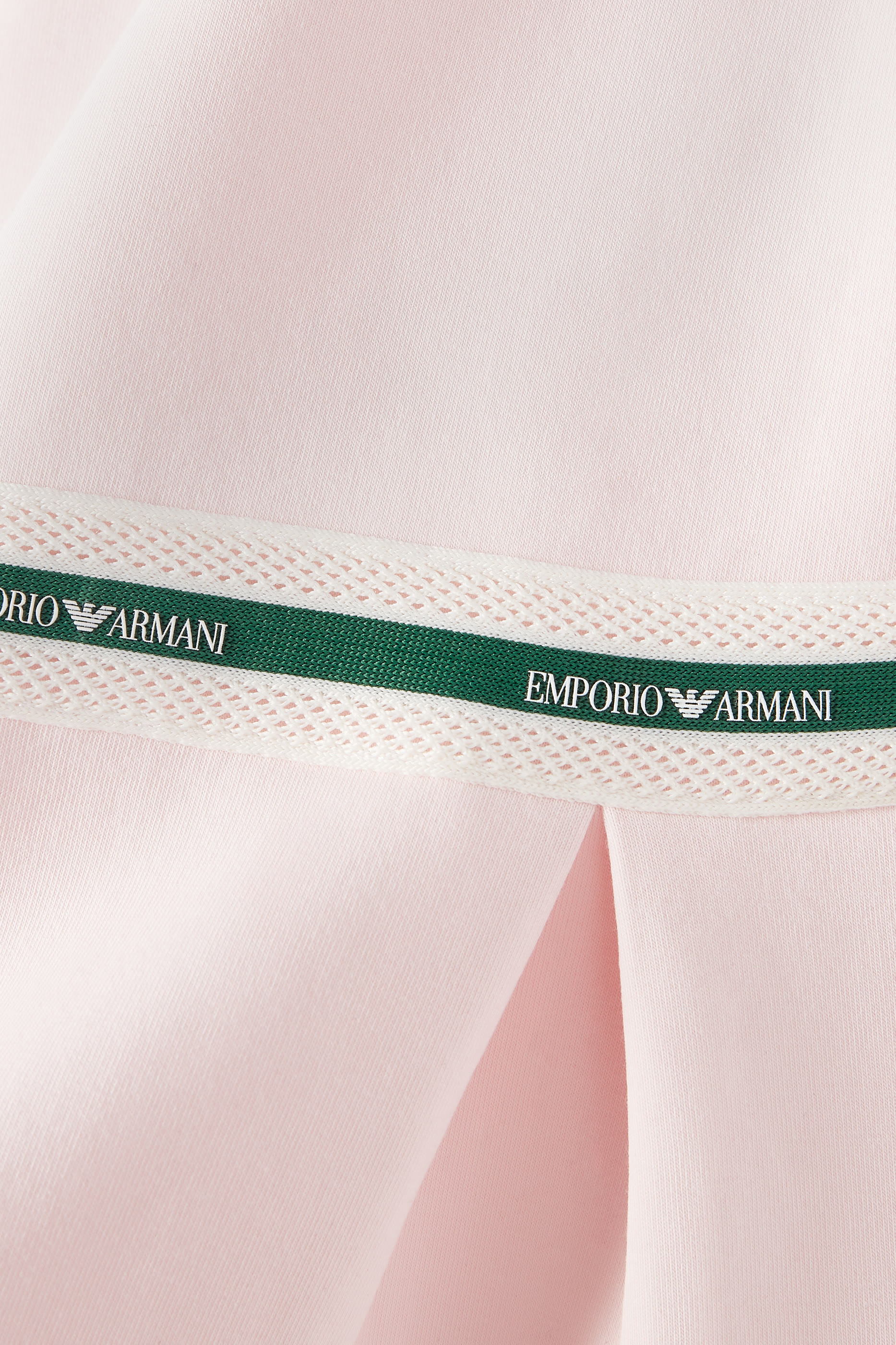 فستان بشريط شعار الماركة للأطفال