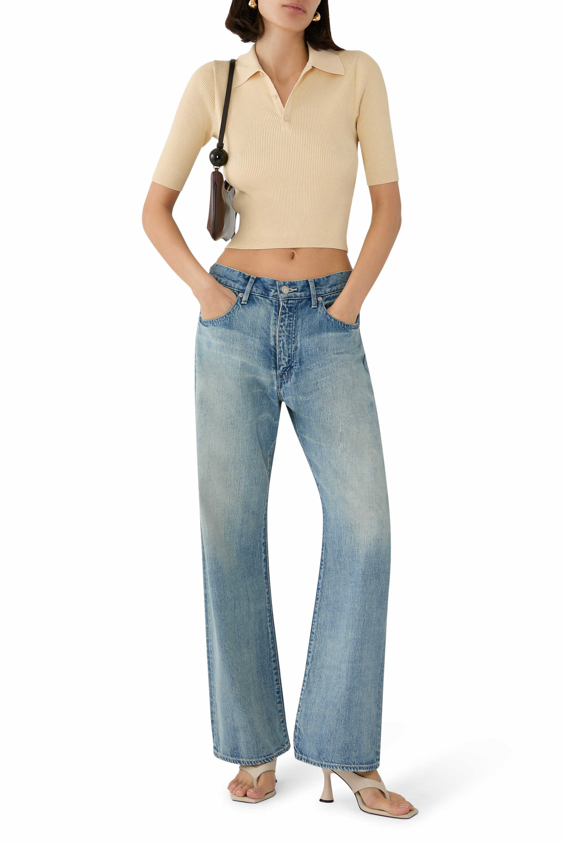 بنطال دينيم سيلفدج بلون فاتح