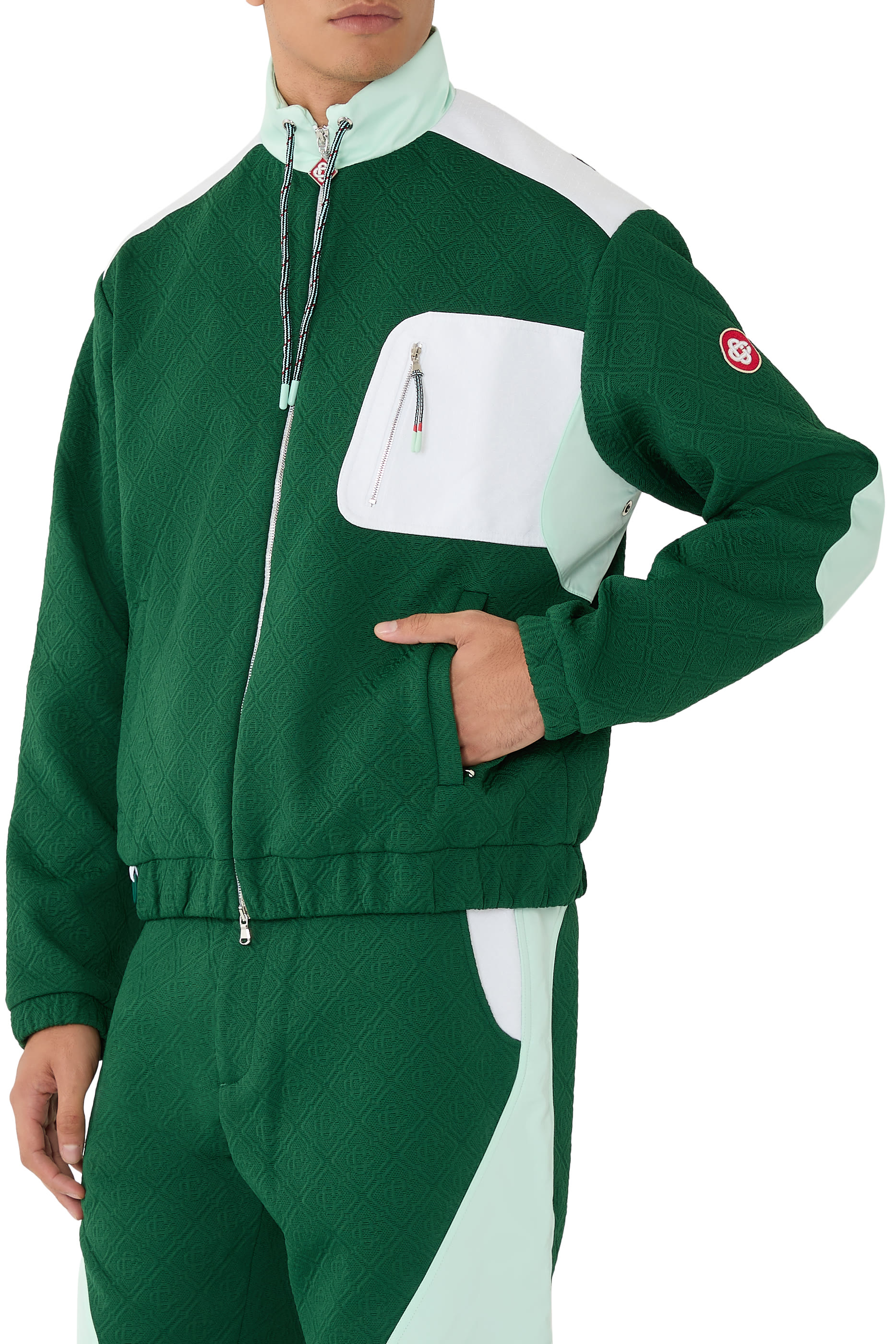 Nylon Monogram Jacquard Jacket