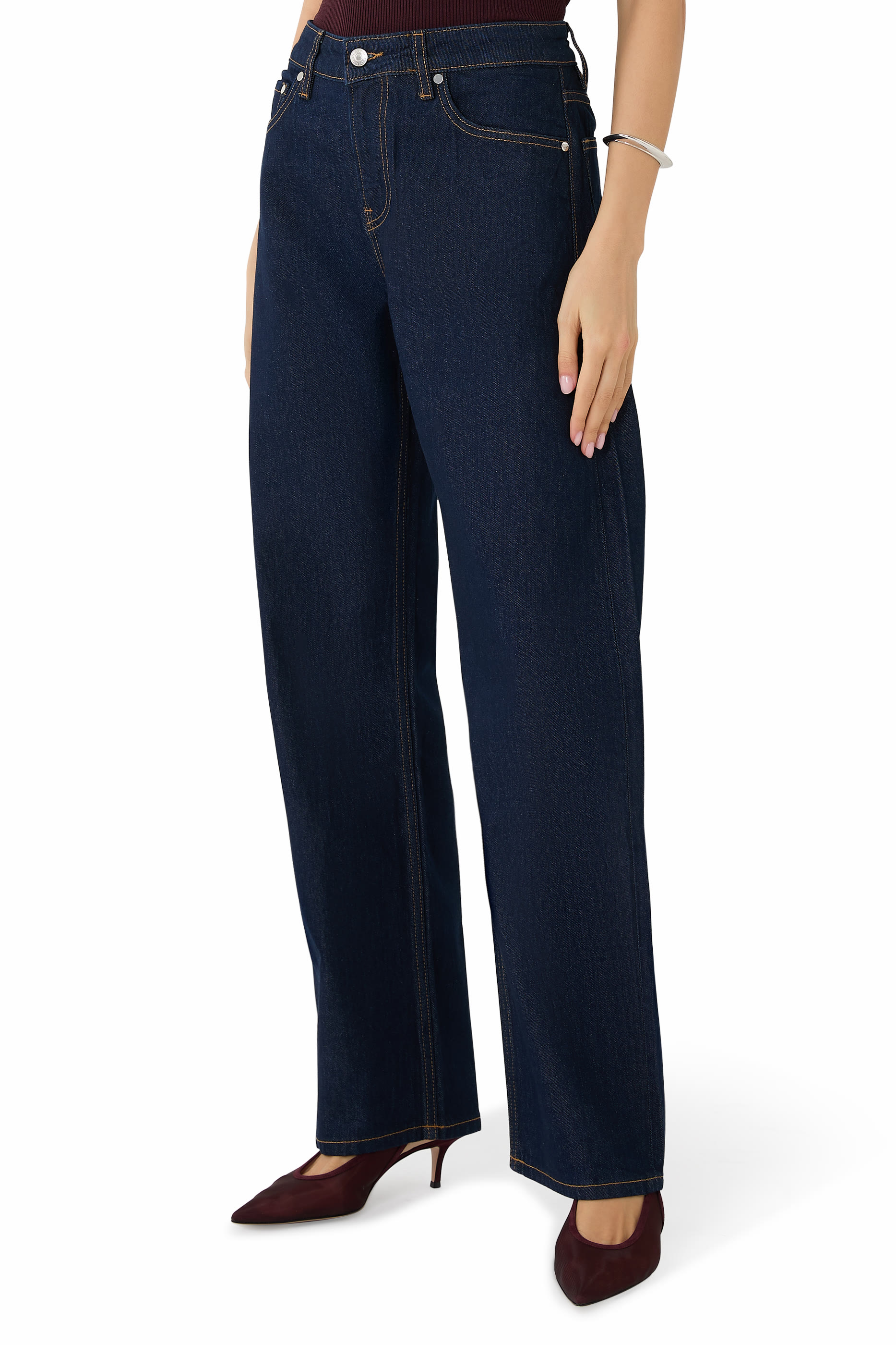 بنطال جينز أليدا باود بقصة واسعة