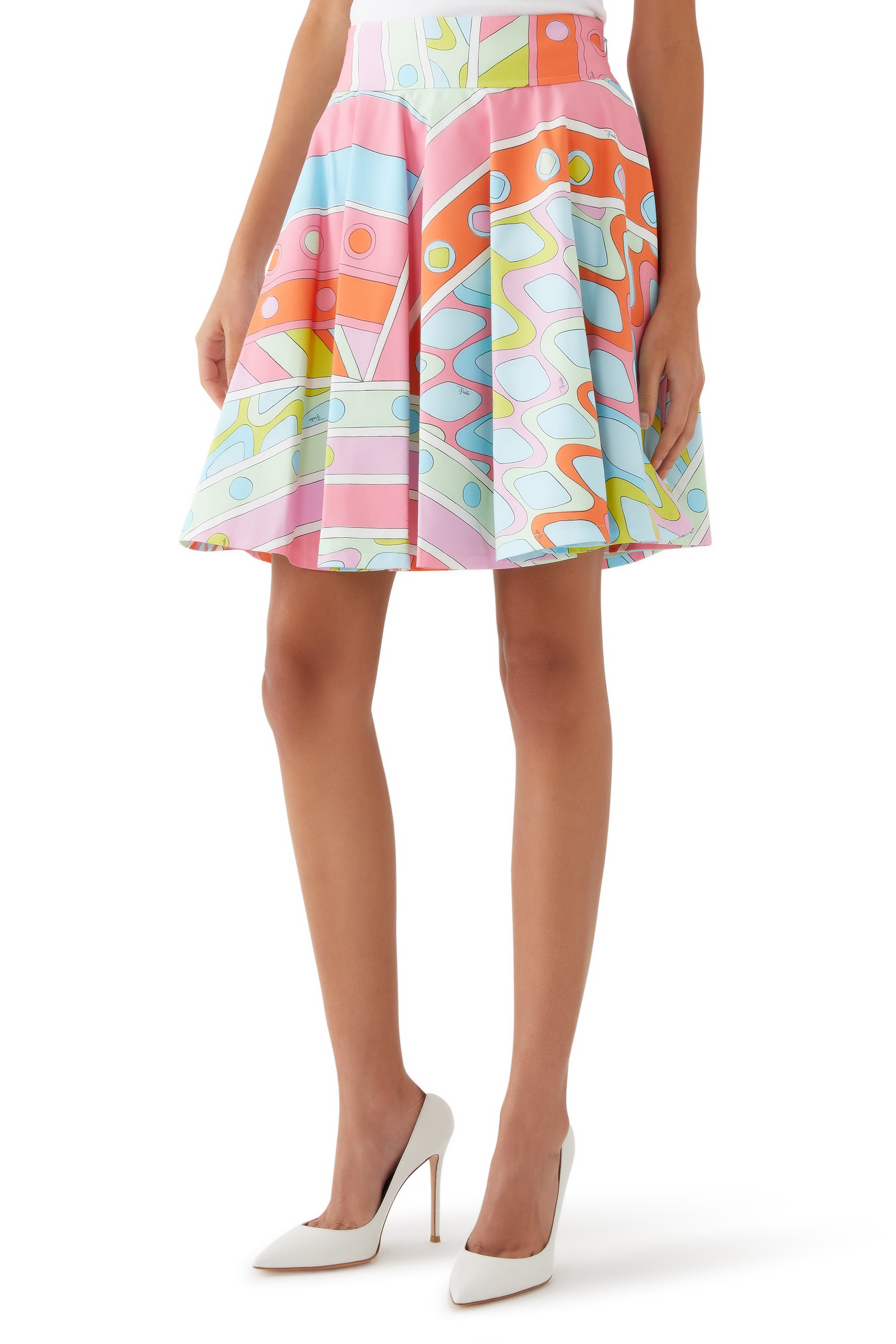 تنورة قصيرة بنقشة فيفارا قطن