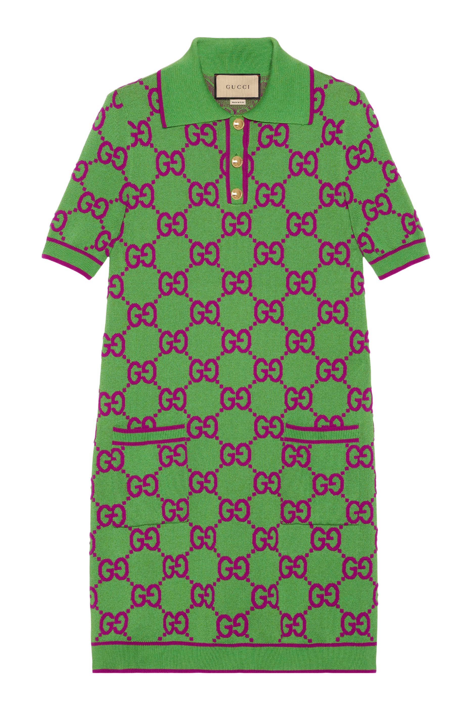 فستان بولو مزيج حرير