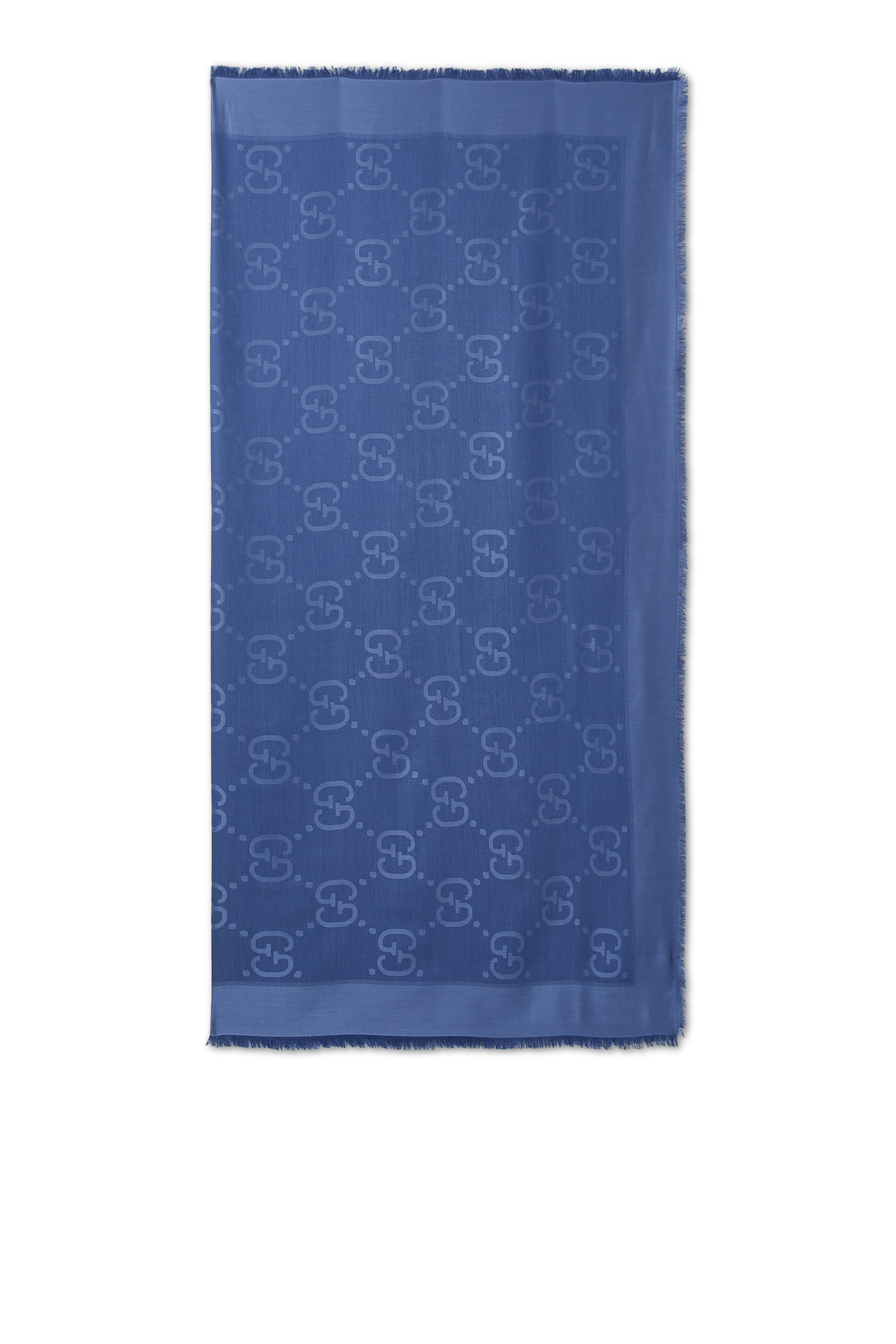 شال حرير وصوف بشعار GG