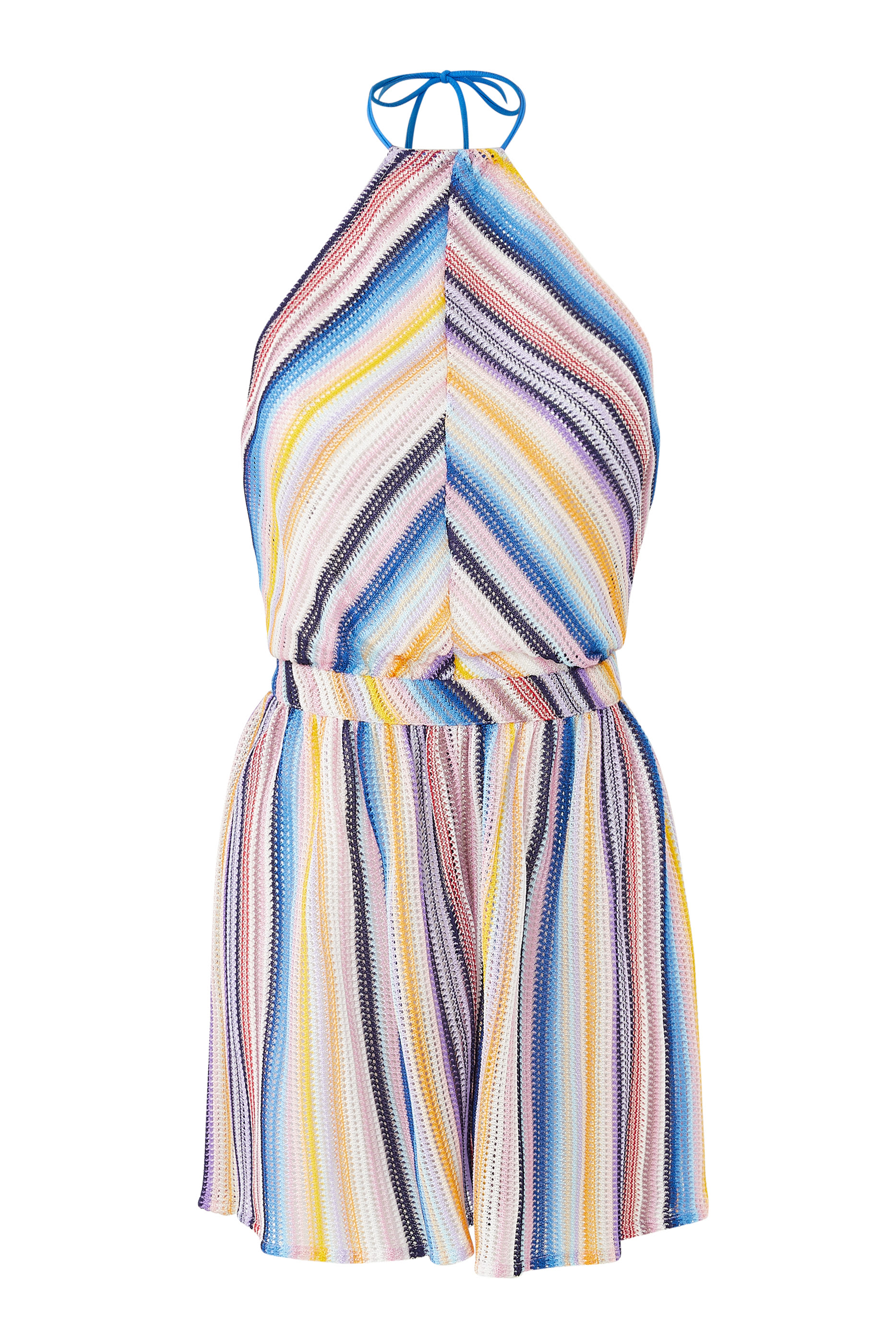 بلاي سوت مخطط نسيج كروشيه